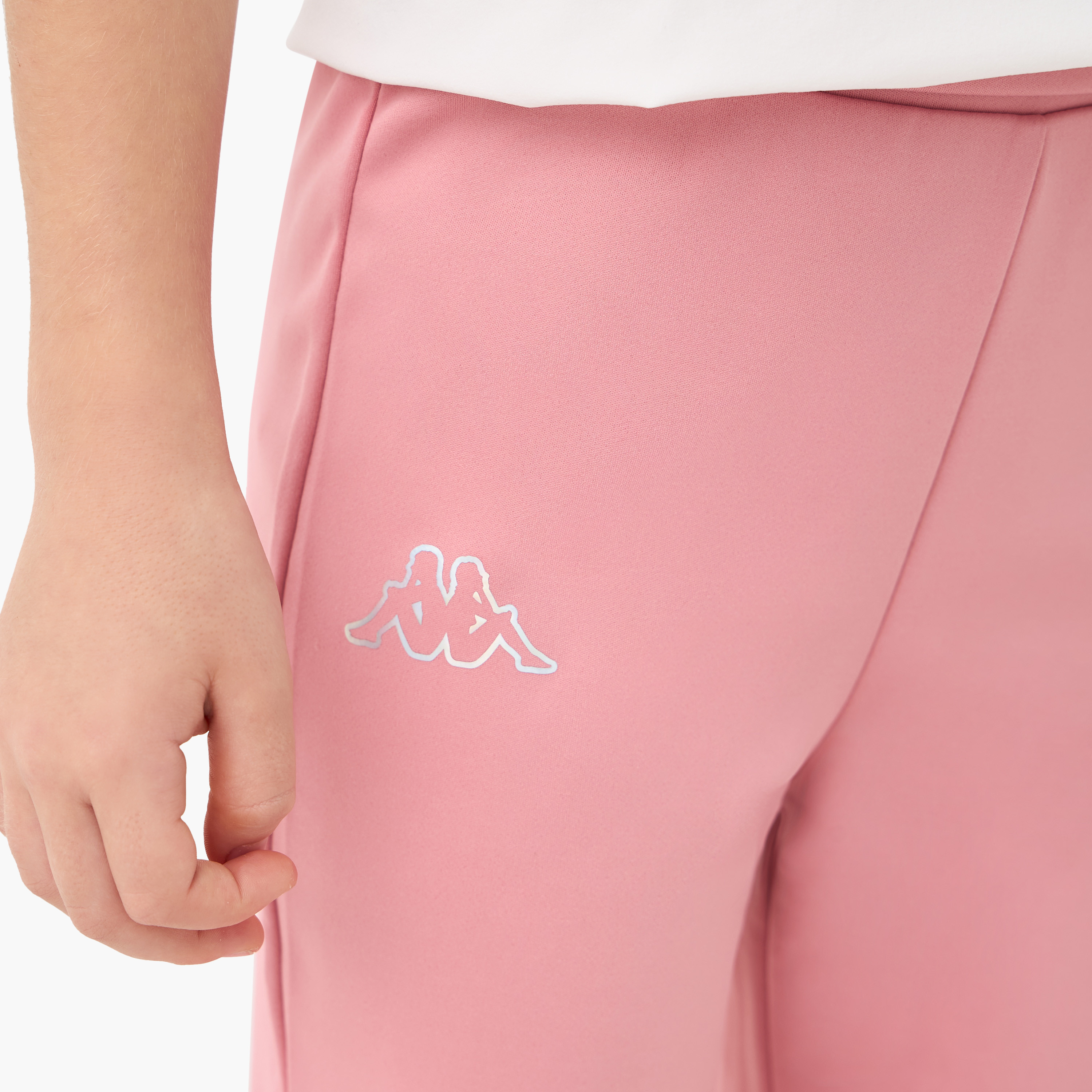 Kappa Logo Print Flared Leggings-girls-clothing-sportswear-bottoms-leggings-image-4