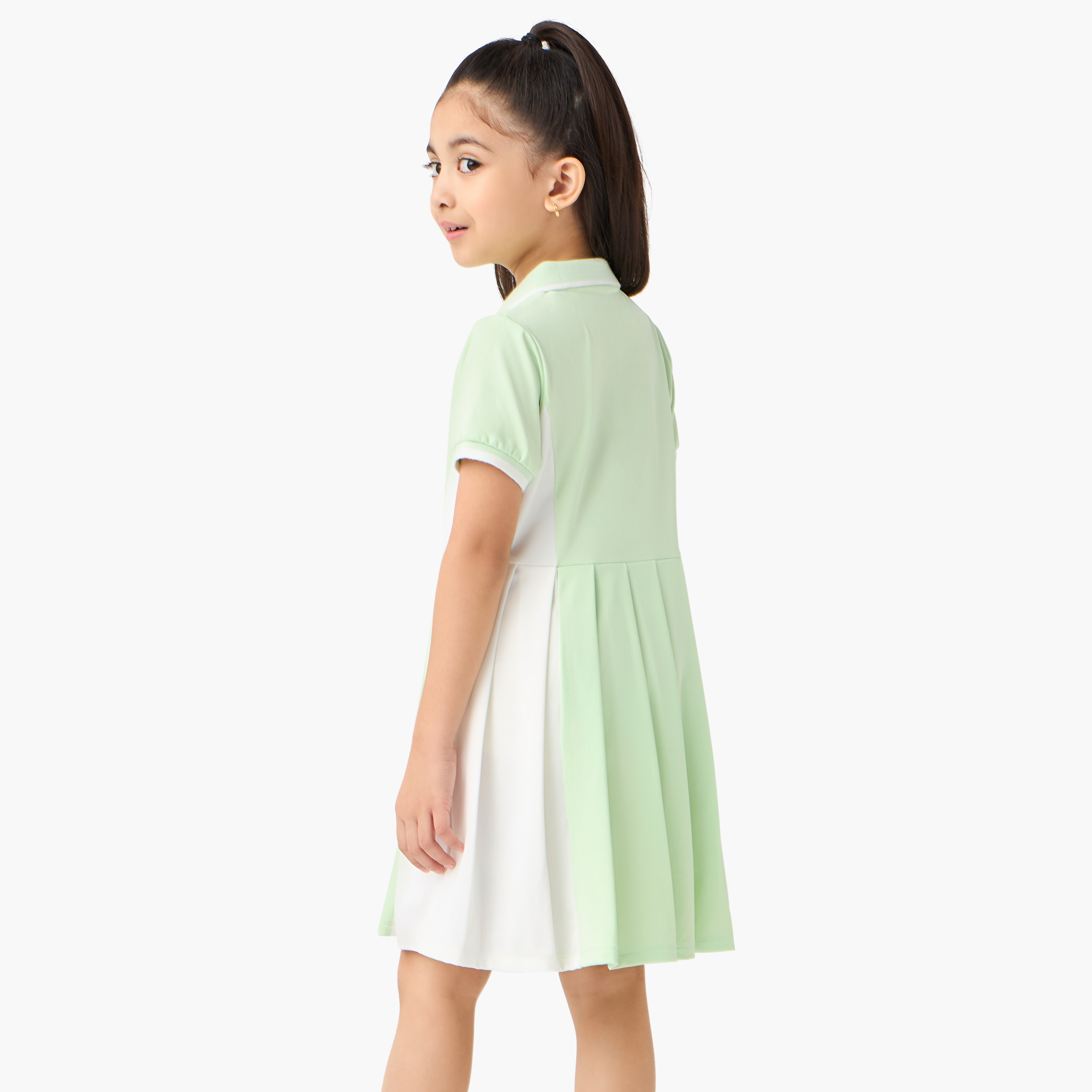 Kappa Pleated Polo Dress with Short Sleeves-girls-clothing-dressesandjumpsuits-image-3