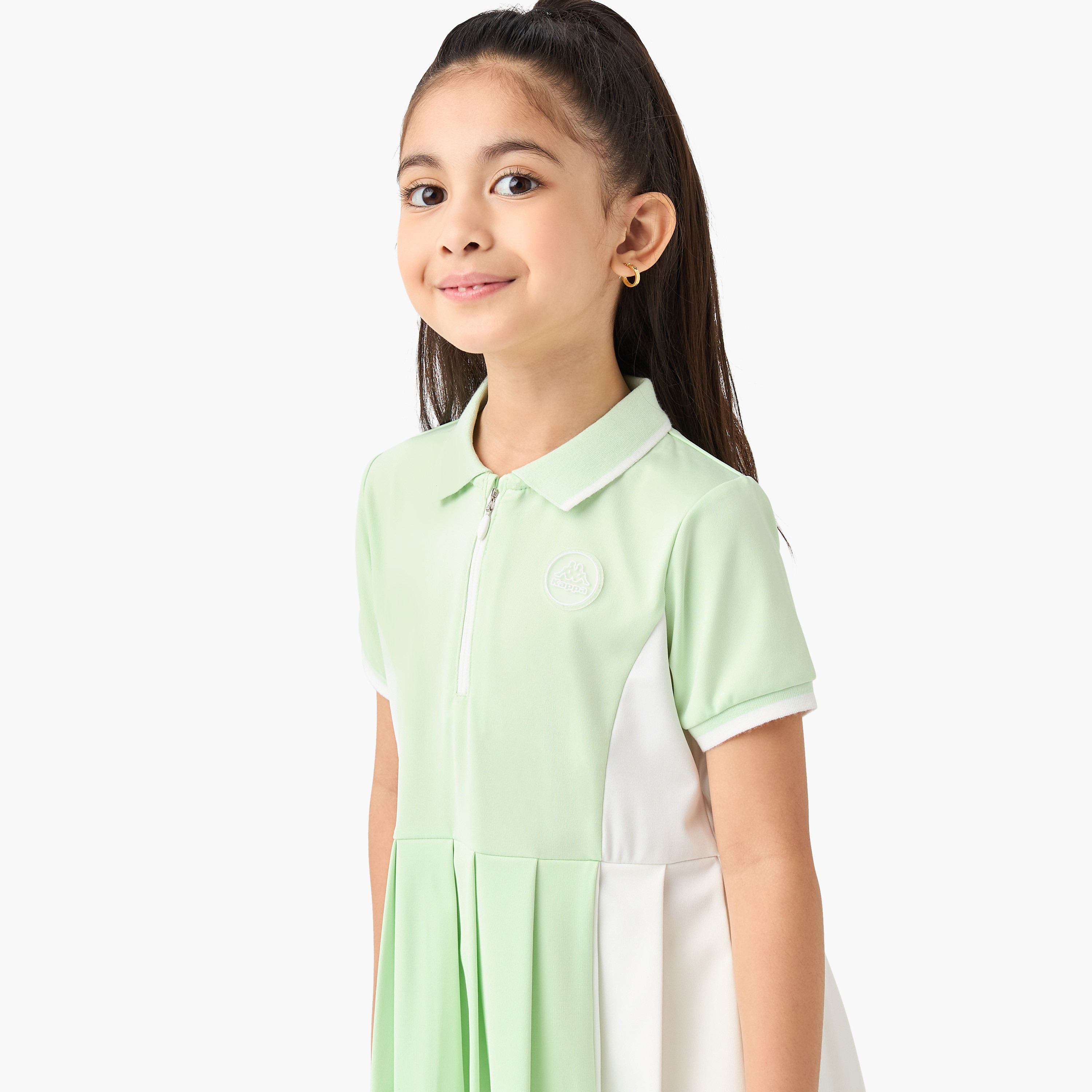 Kappa Pleated Polo Dress with Short Sleeves-girls-clothing-dressesandjumpsuits-image-4