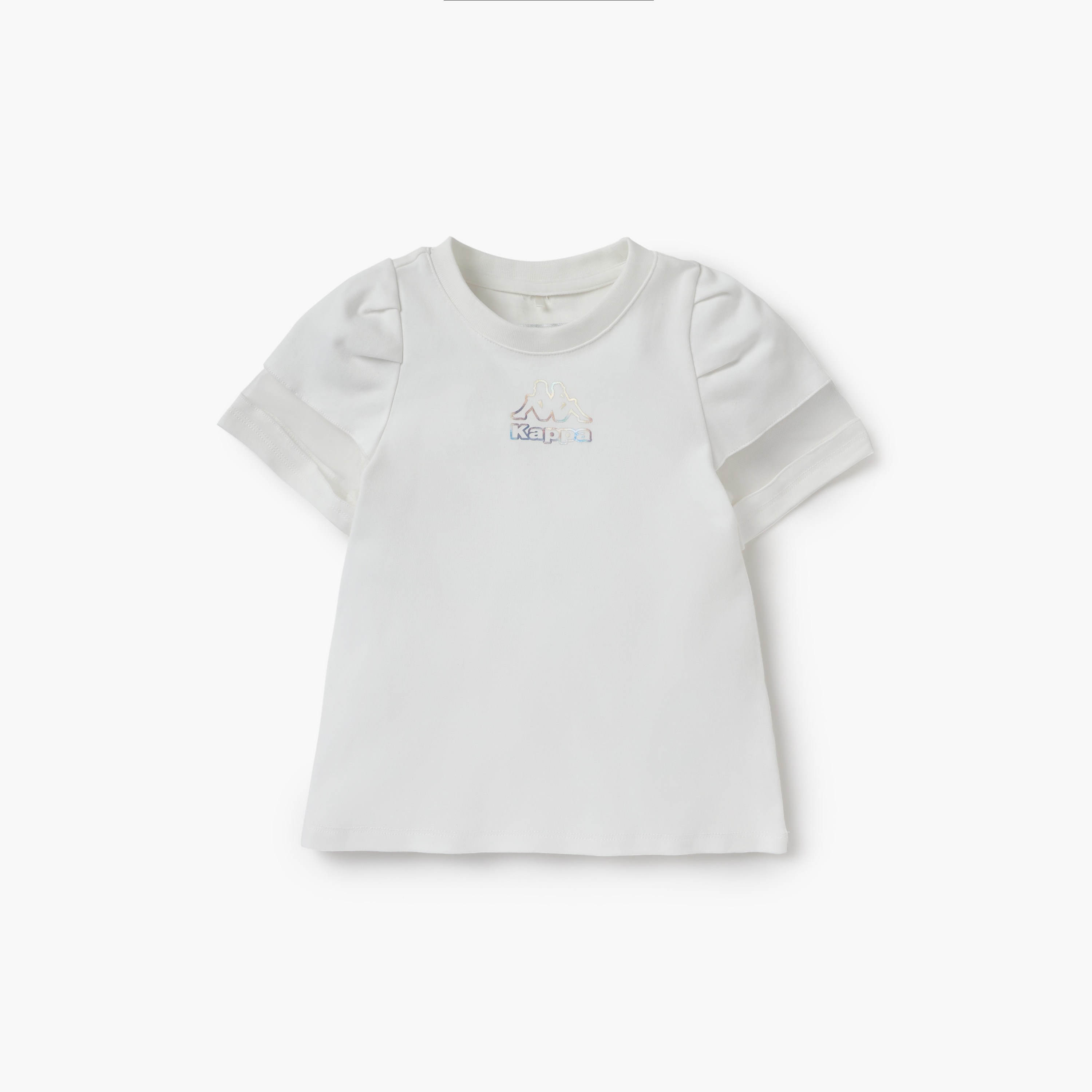 Kappa Logo Print T-shirt and Shorts Set-girls-clothing-setsandcoords-image-2