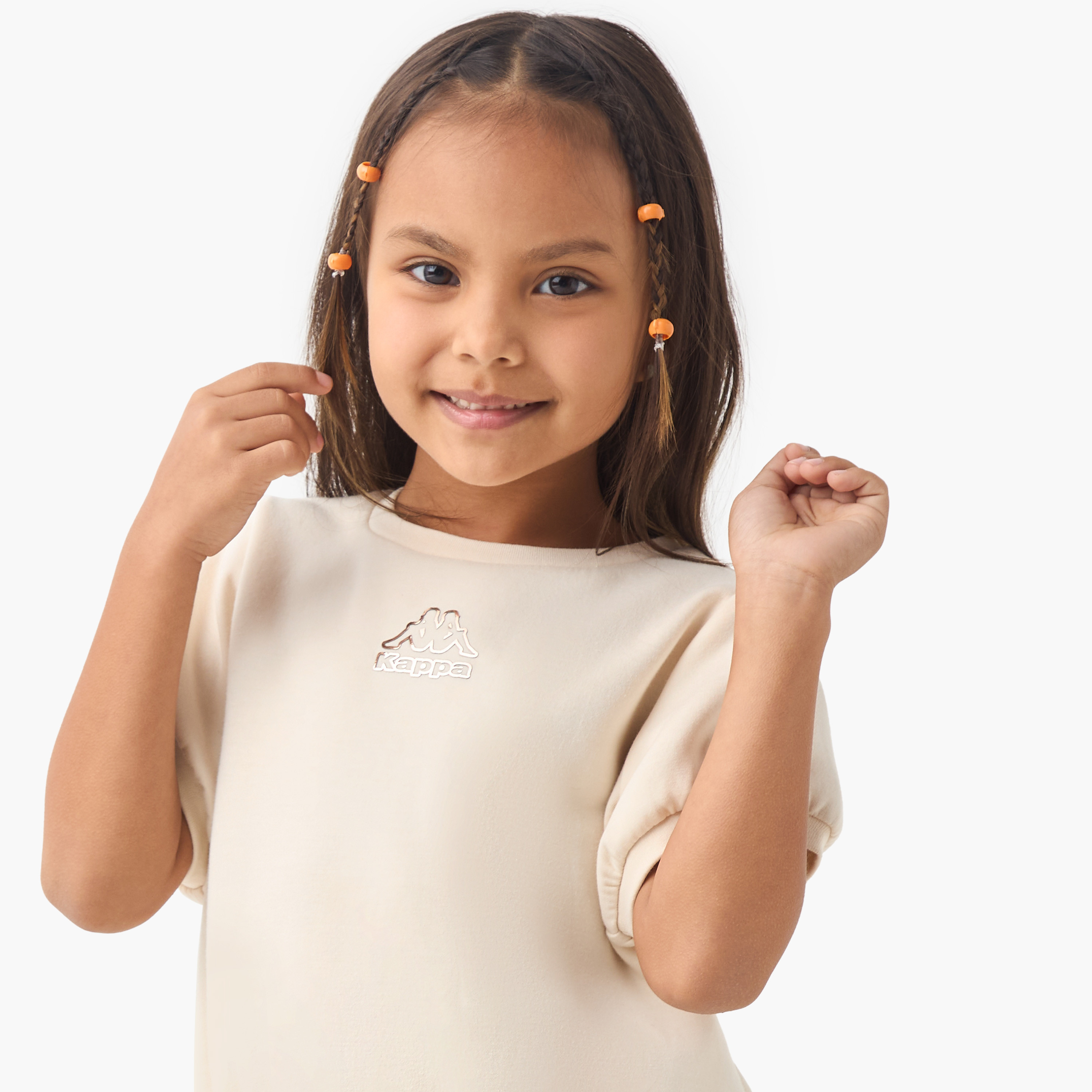 Kappa Logo Print T-shirt and Skirt Set-baby-girls-clothing-setsandcoords-image-5