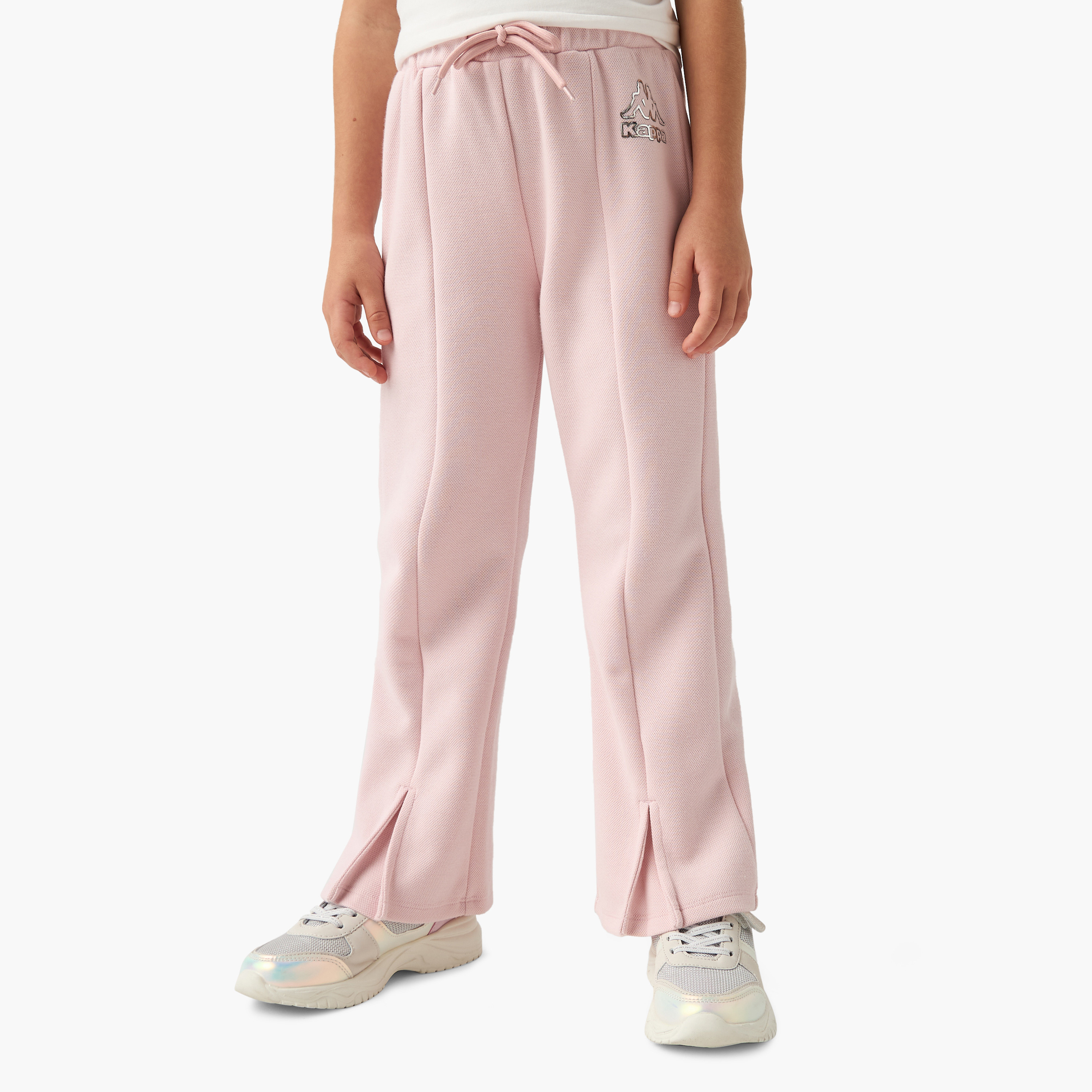 Kappa Logo Detail T-shirt and Pants Set-girls-clothing-setsandcoords-image-3