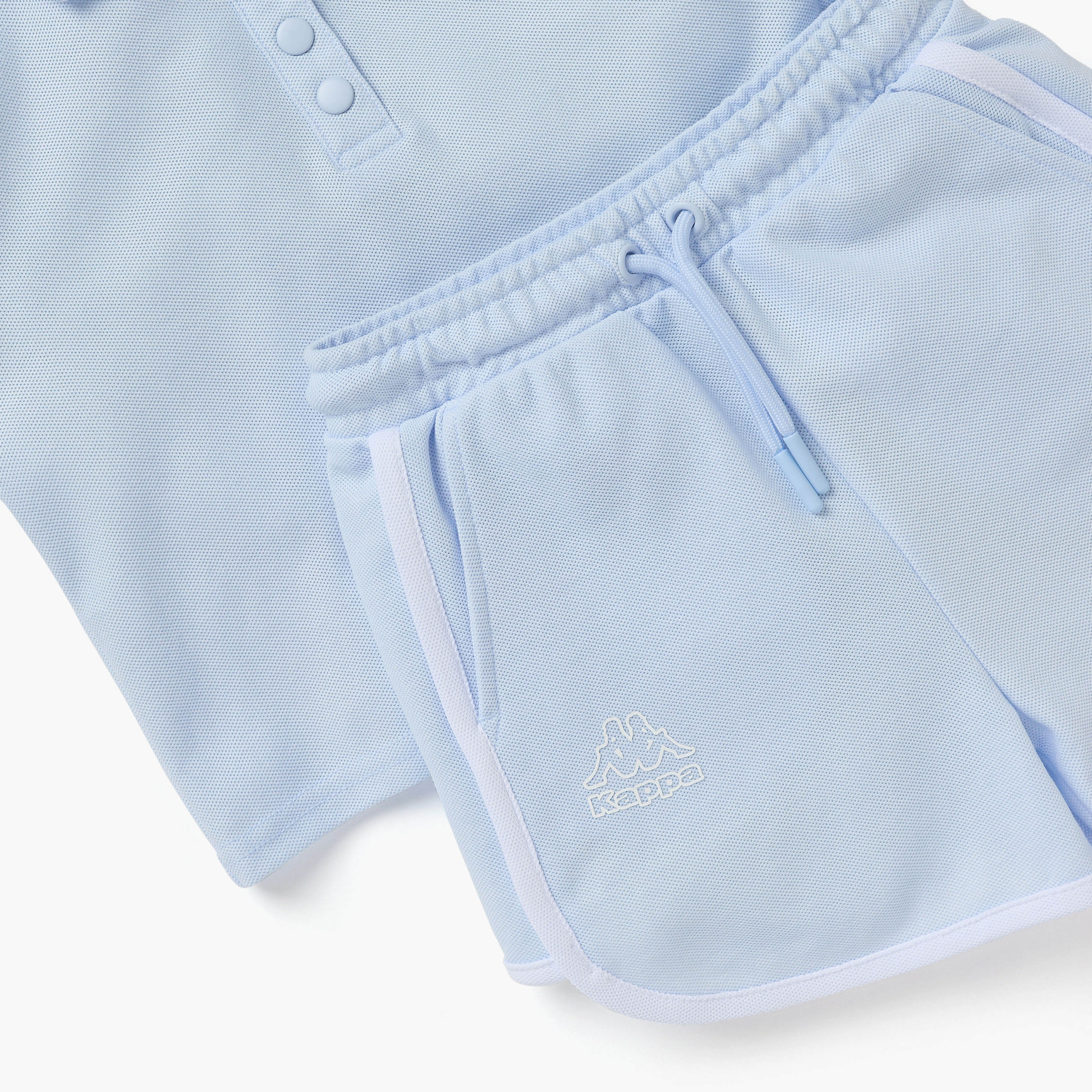 Kappa Logo Detail T-shirt and Shorts Set-baby-girls-clothing-setsandcoords-image-5