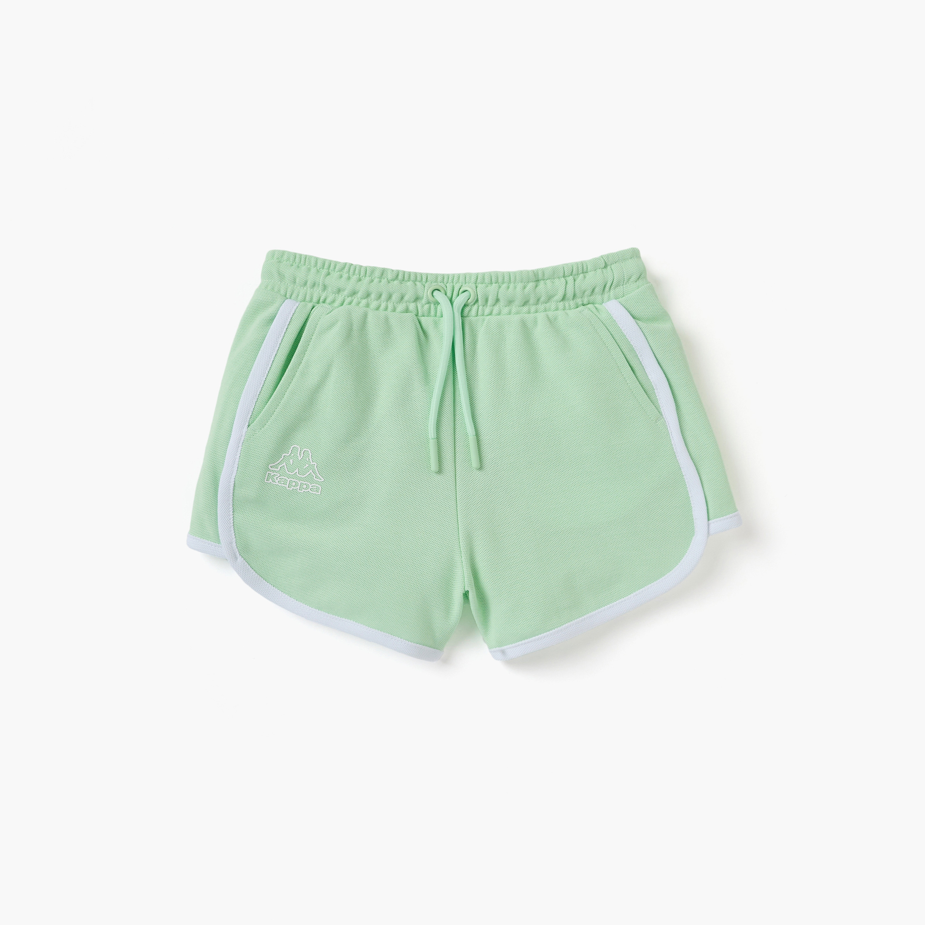 طقم تيشيرت بولو بطبعات شعار وشورت من كابا-girls-clothing-setsandcoords-image-3