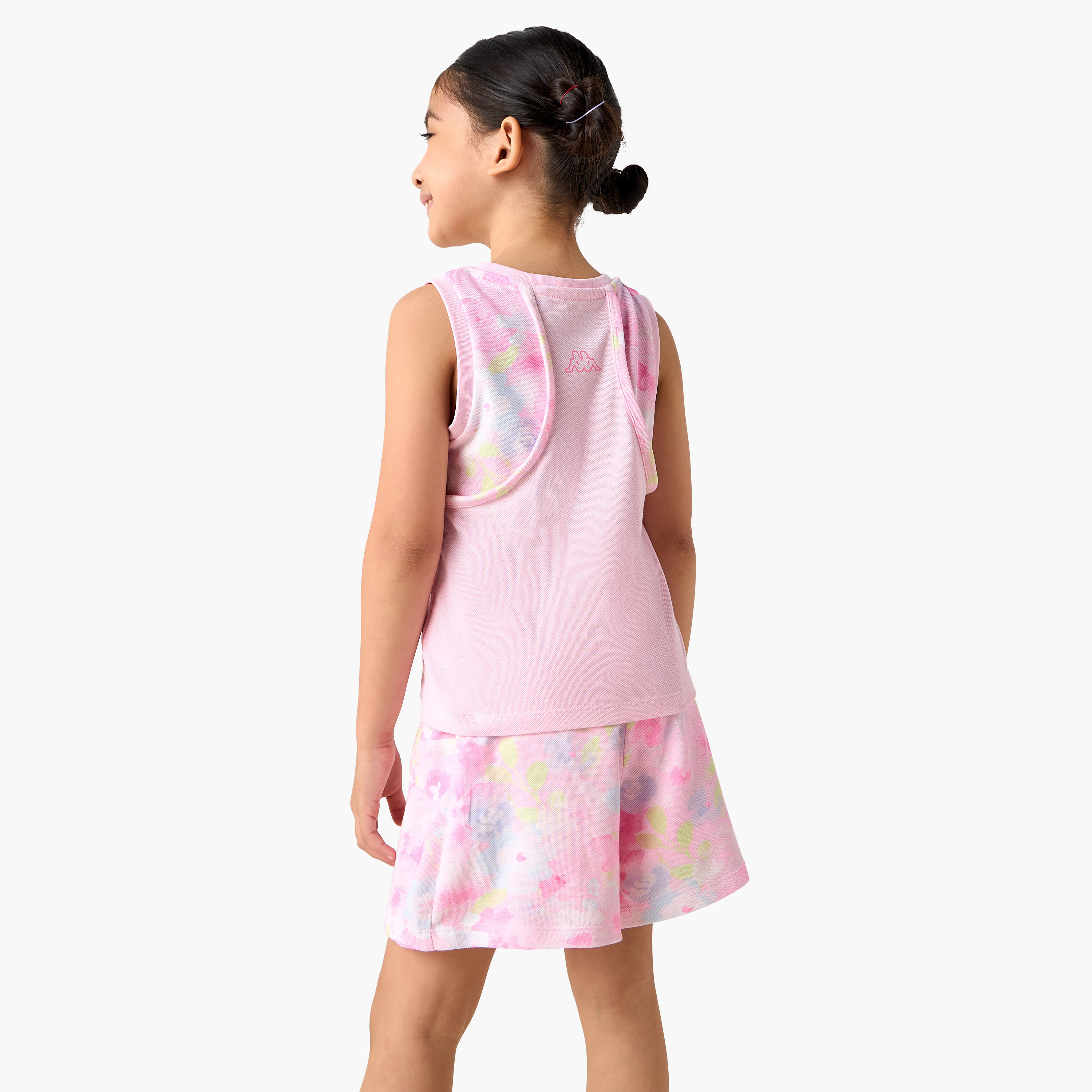 طقم تيشيرت دون أكمام بطبعات شعار وشورت من كابا-baby-girls-clothing-setsandcoords-image-4