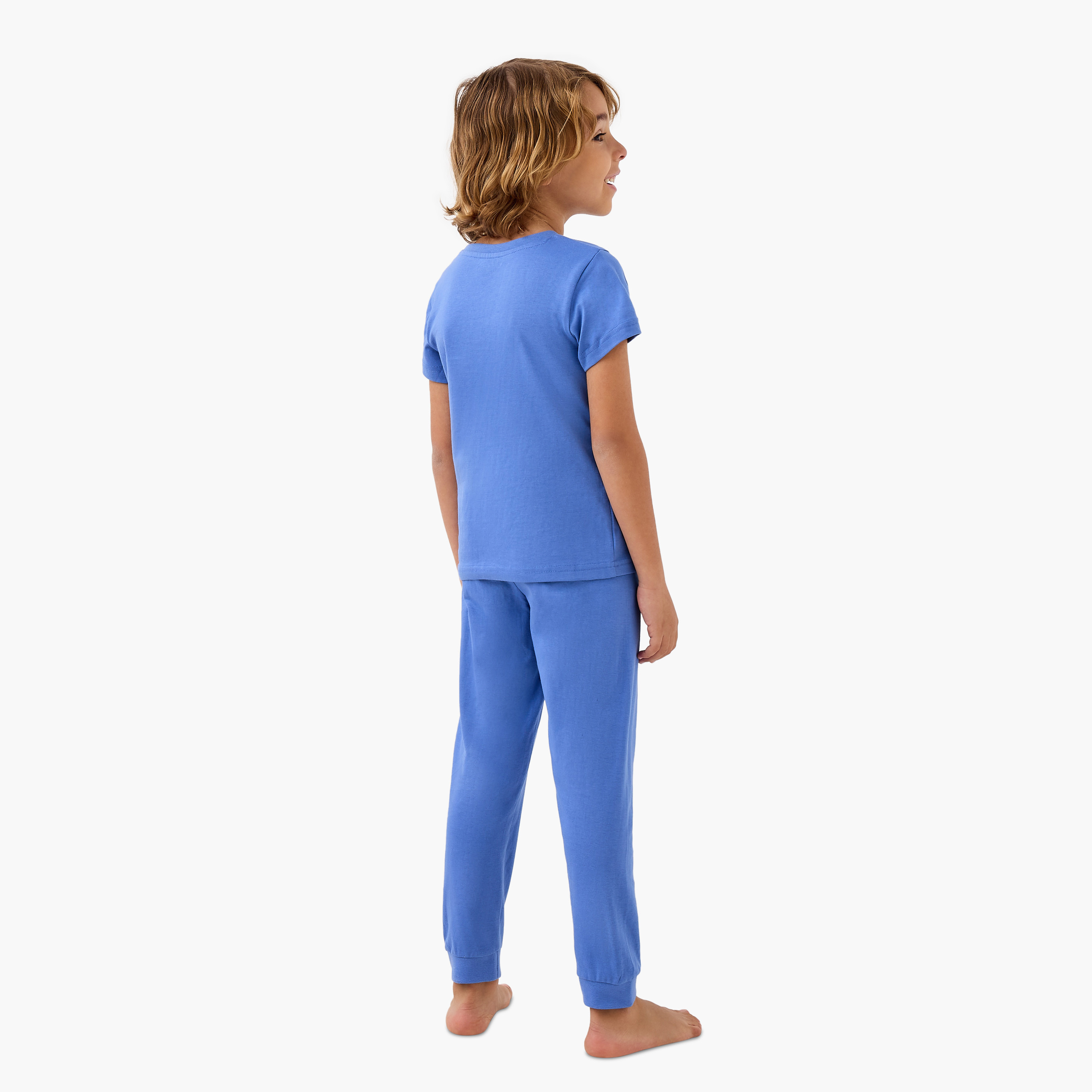 Juniors 4-Piece Printed T-shirts with Shorts and Pyjamas-boys-clothing-nightwear-image-5