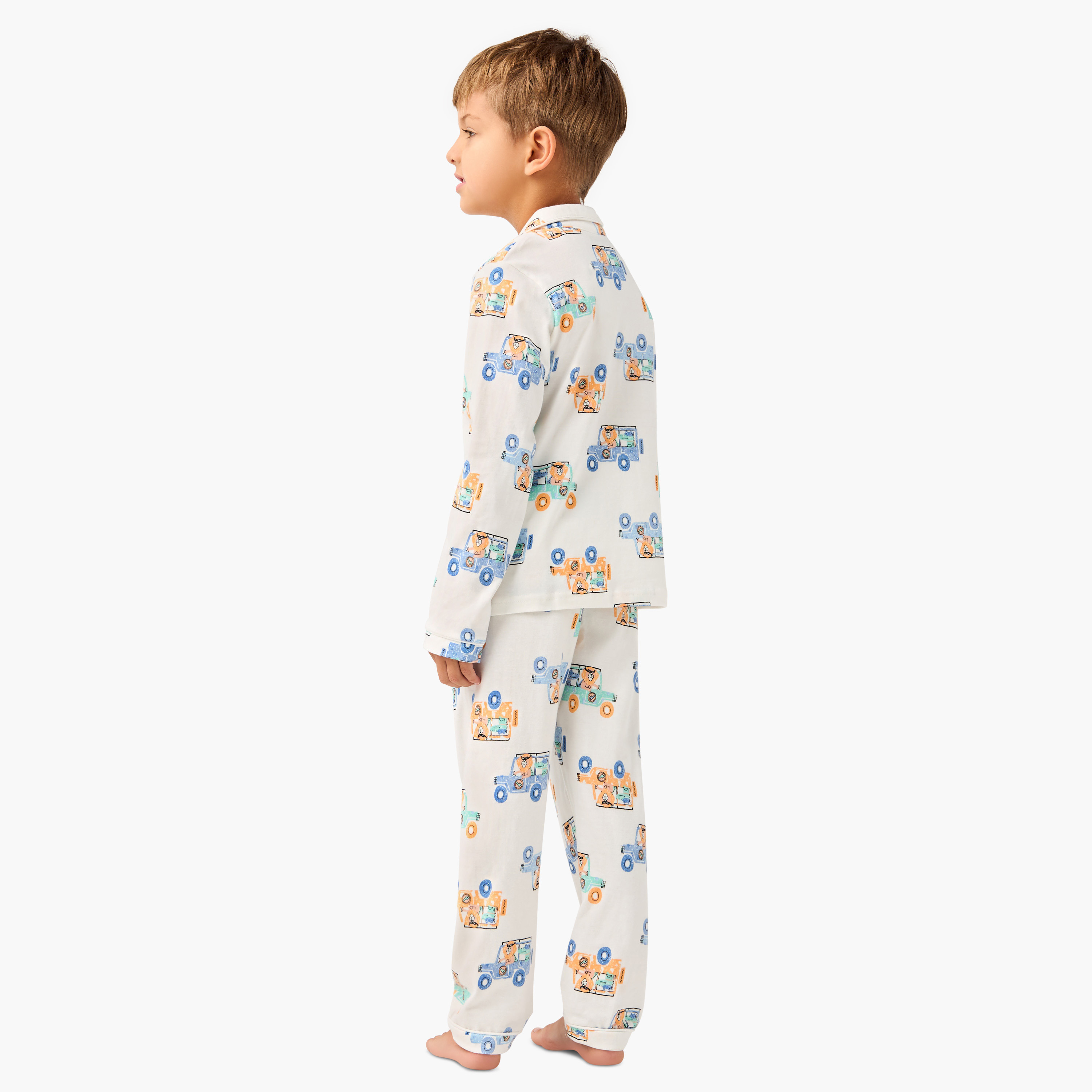 طقم بنطلون بيجاما وقميص بطبعات من جونيورز-boys-clothing-nightwear-image-4