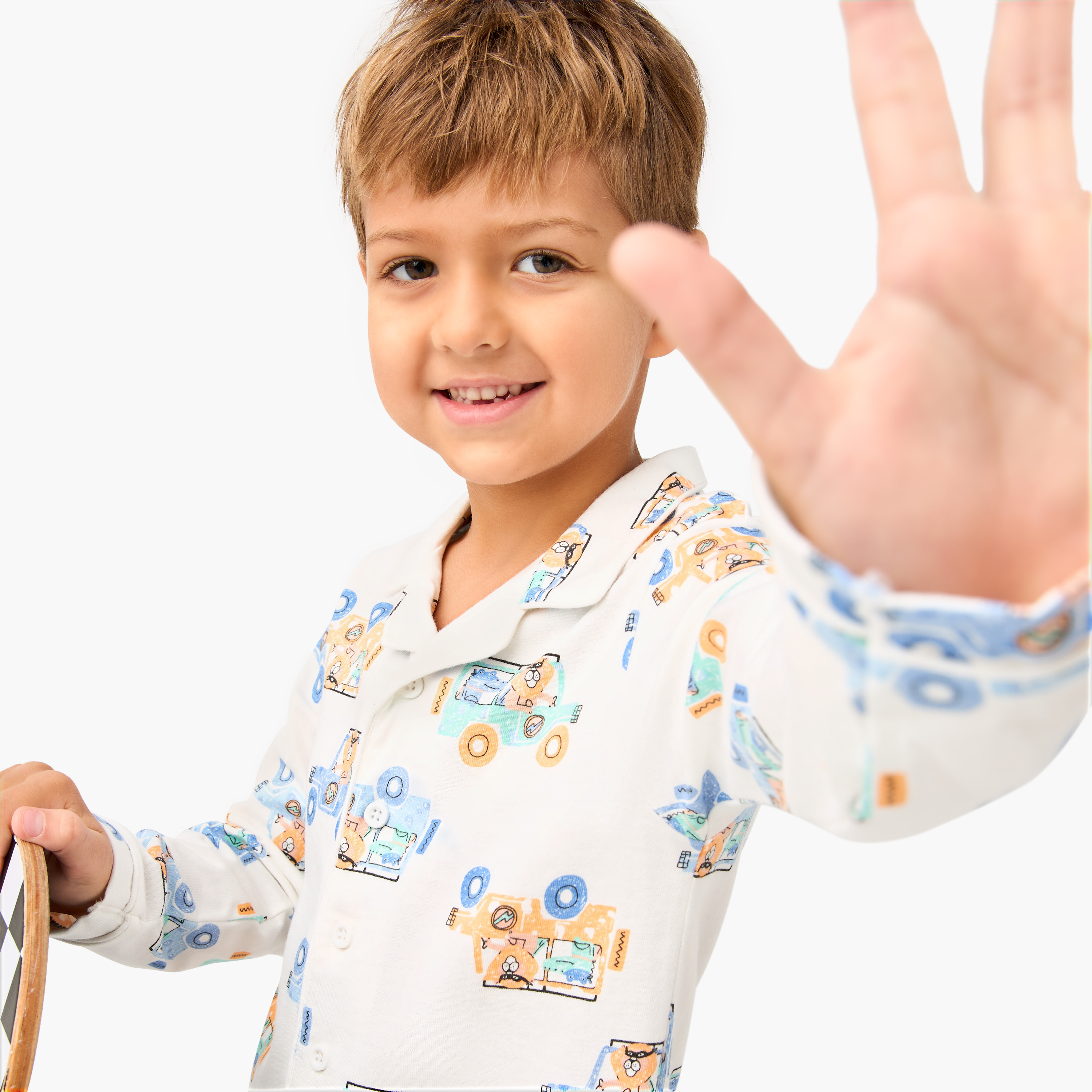 طقم بنطلون بيجاما وقميص بطبعات من جونيورز-boys-clothing-nightwear-image-5