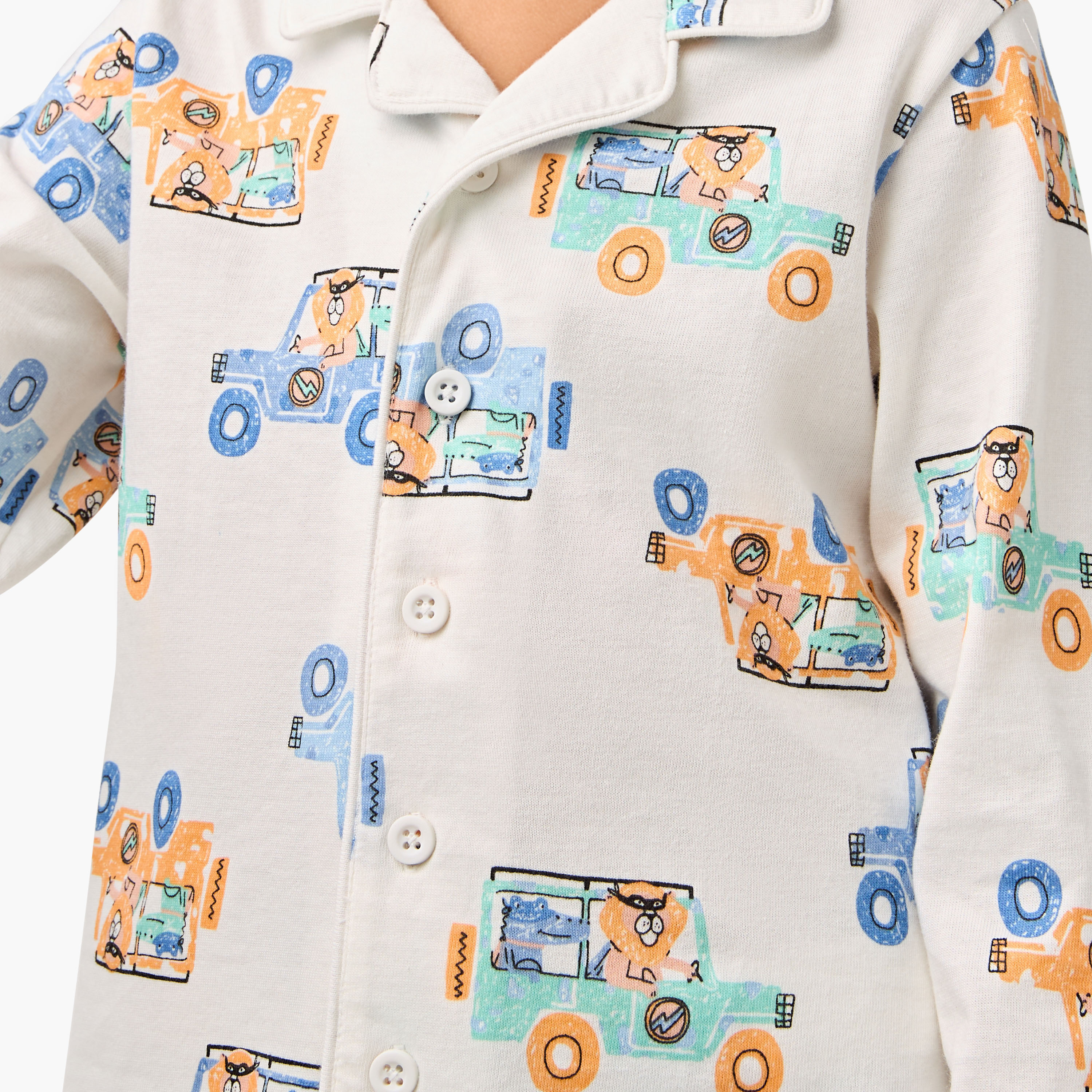 طقم بنطلون بيجاما وقميص بطبعات من جونيورز-boys-clothing-nightwear-image-6