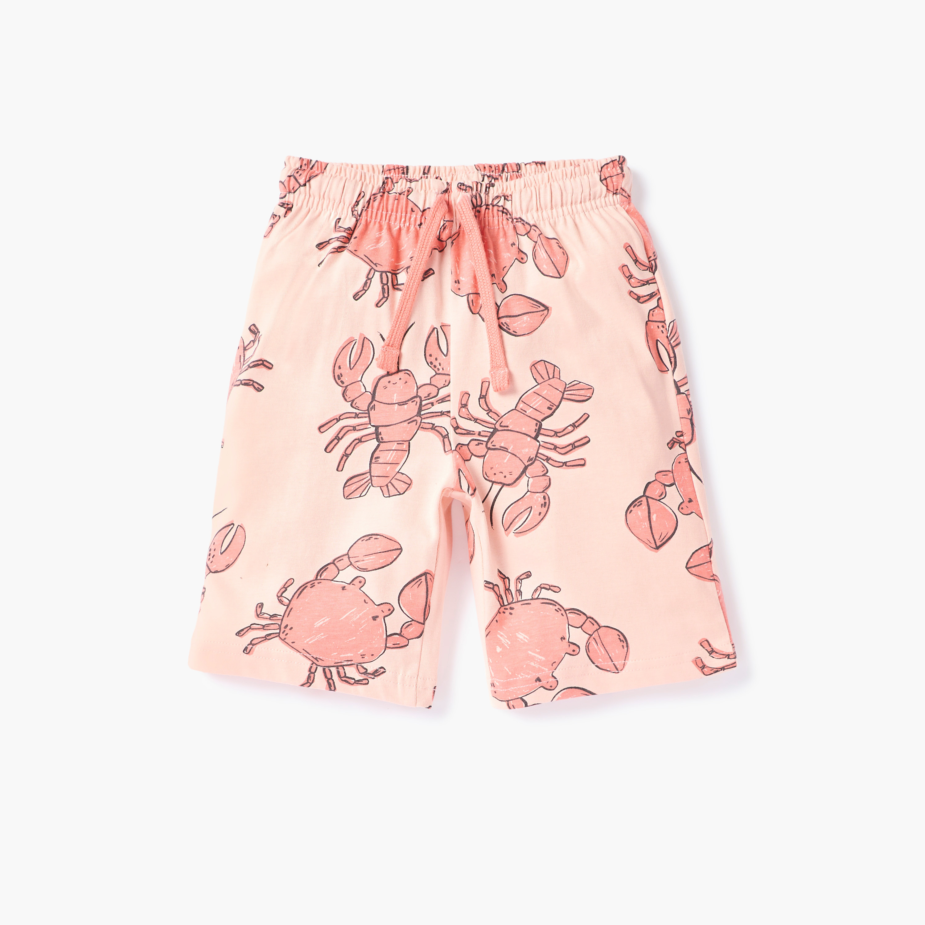 Juniors Crab Print Shirt and Shorts Set-boys-clothing-nightwear-image-3