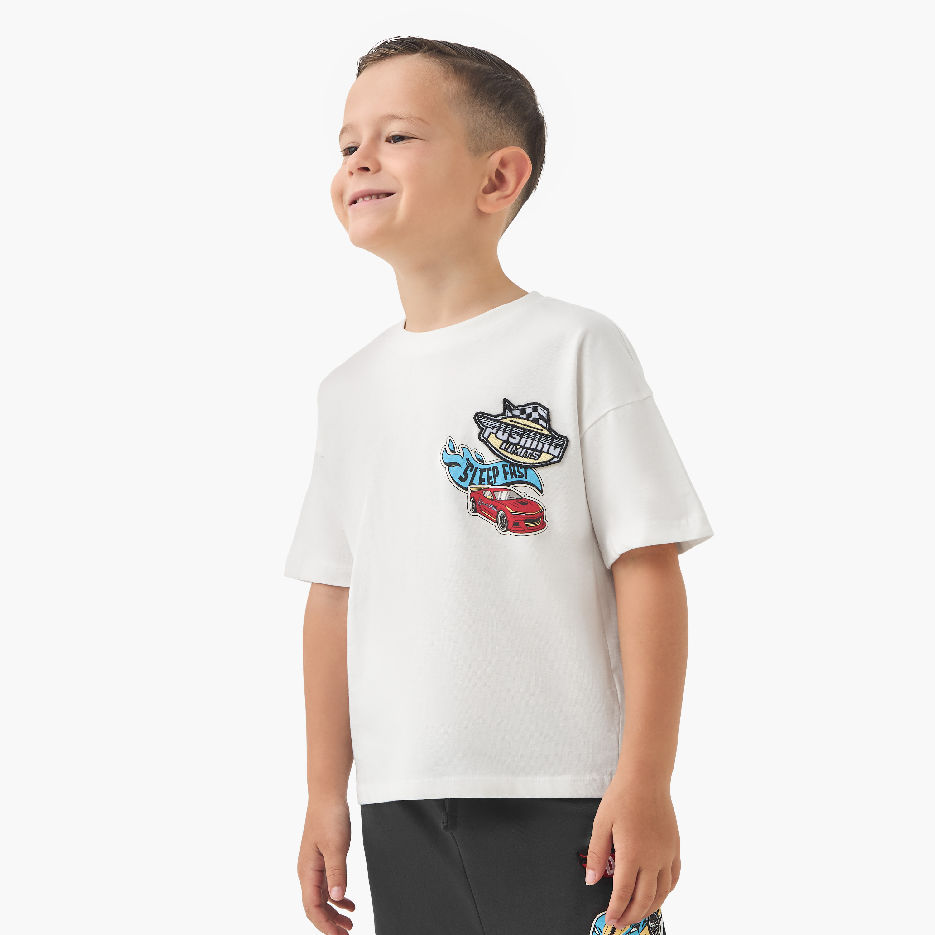 Juniors Printed T-shirt and Pyjama Set-boys-clothing-nightwear-image-2