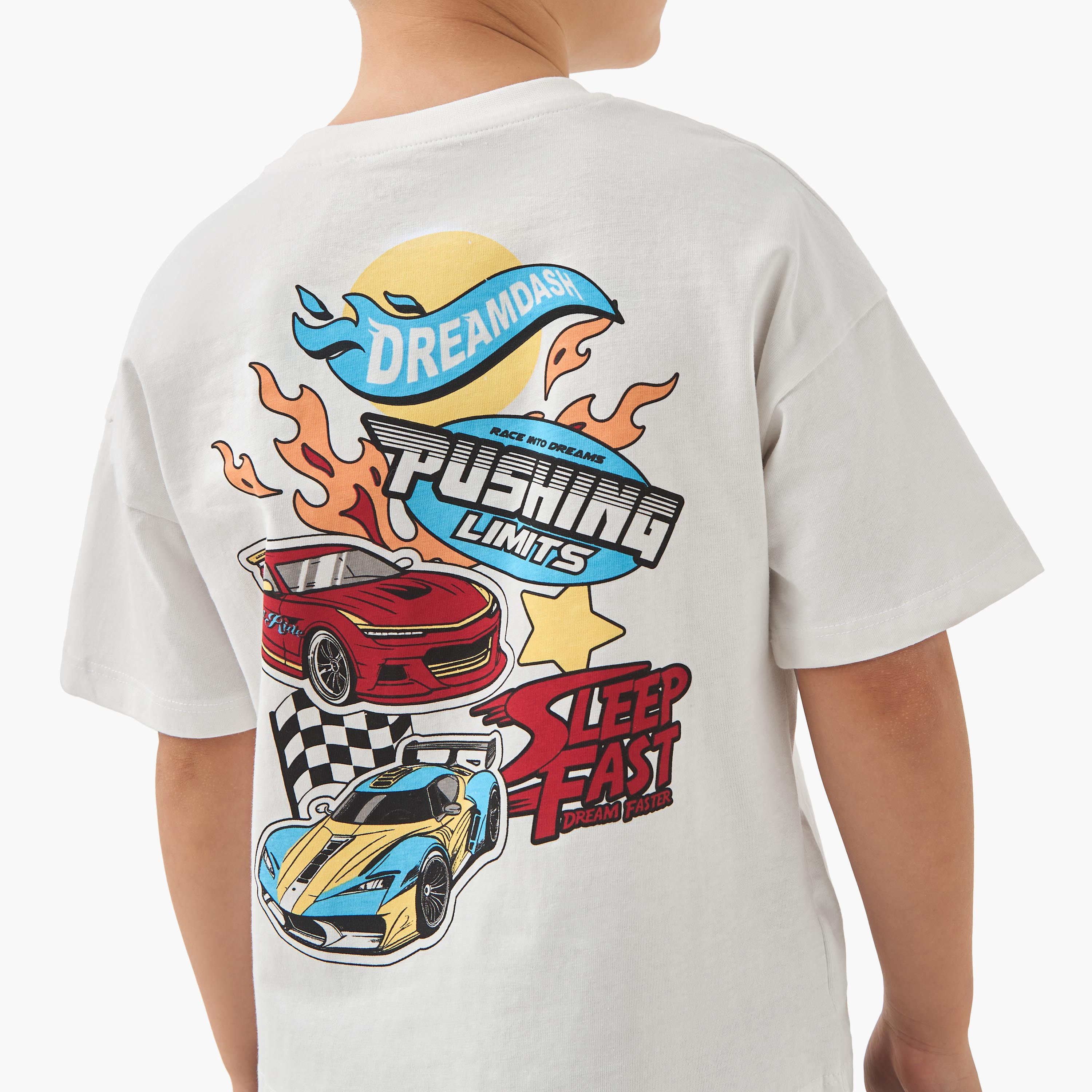 Juniors Printed T-shirt and Pyjama Set-boys-clothing-nightwear-image-5