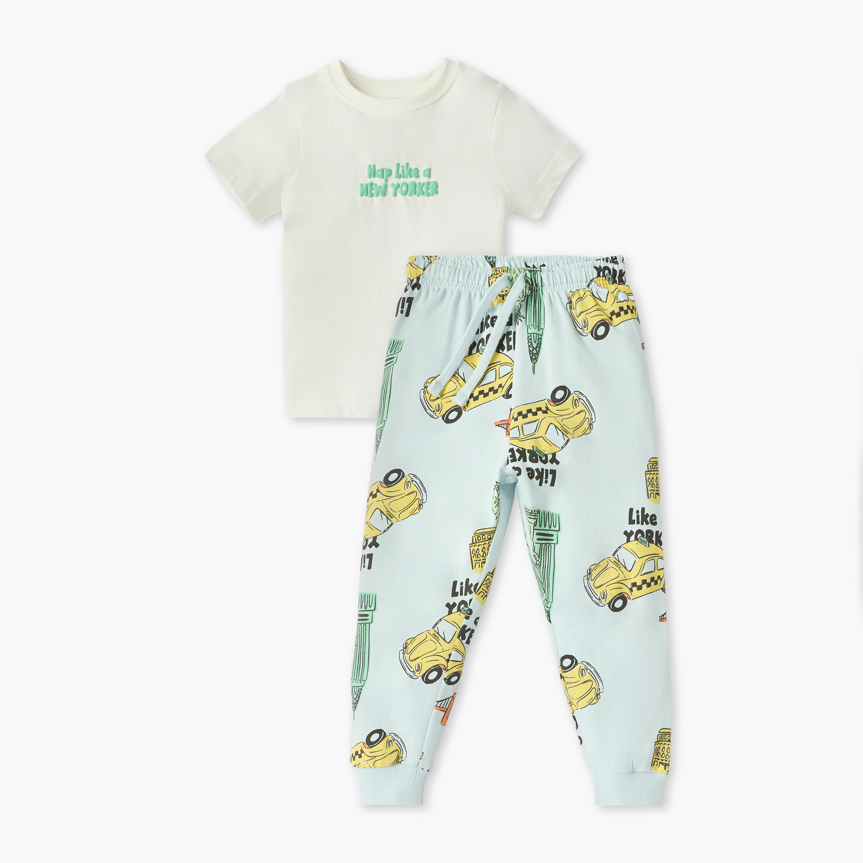 طقم تيشيرت بطبعات وبنطلون بيجاما من جونيورز-boys-clothing-nightwear-image-5