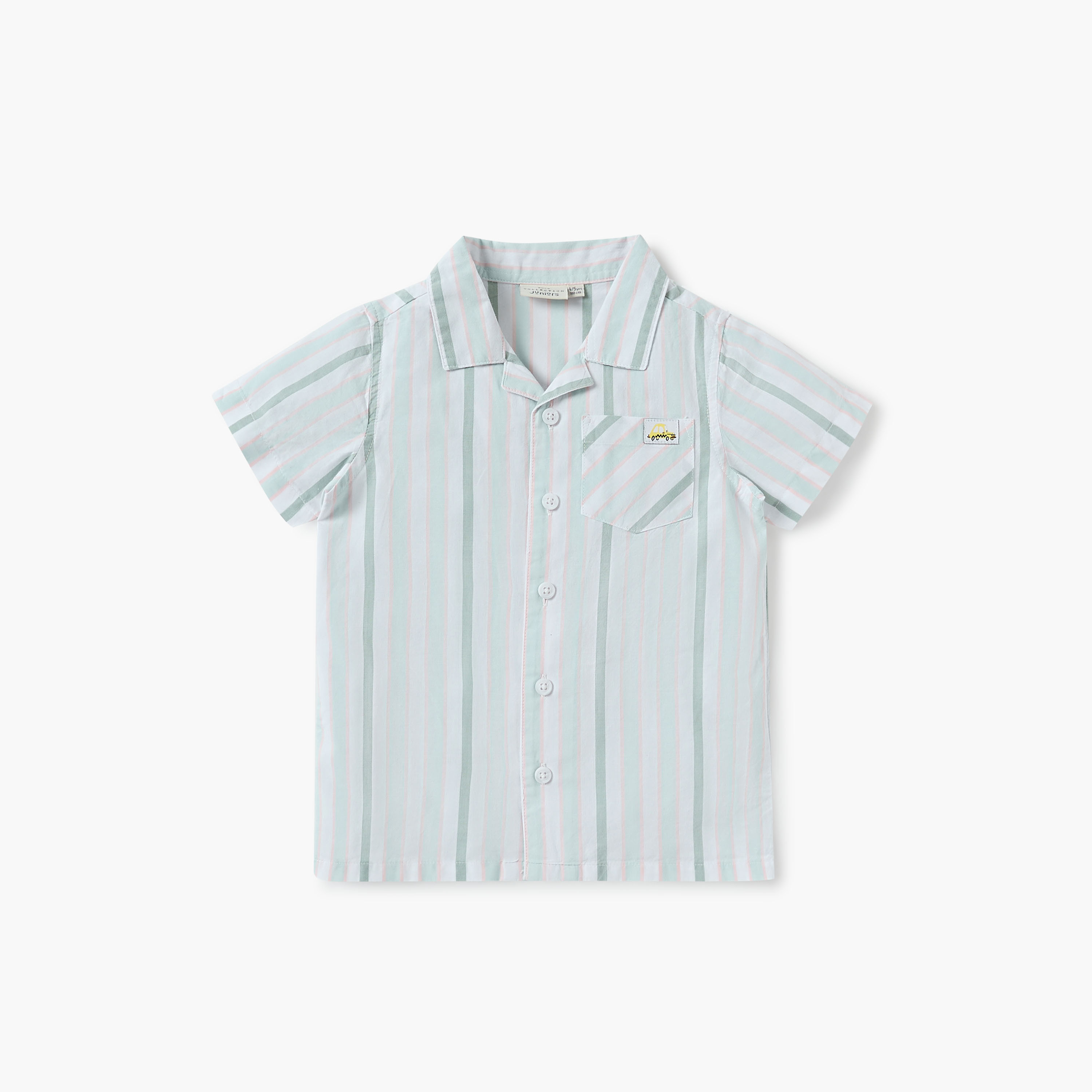 Juniors Striped Shirt and Shorts Set-boys-clothing-nightwear-image-2