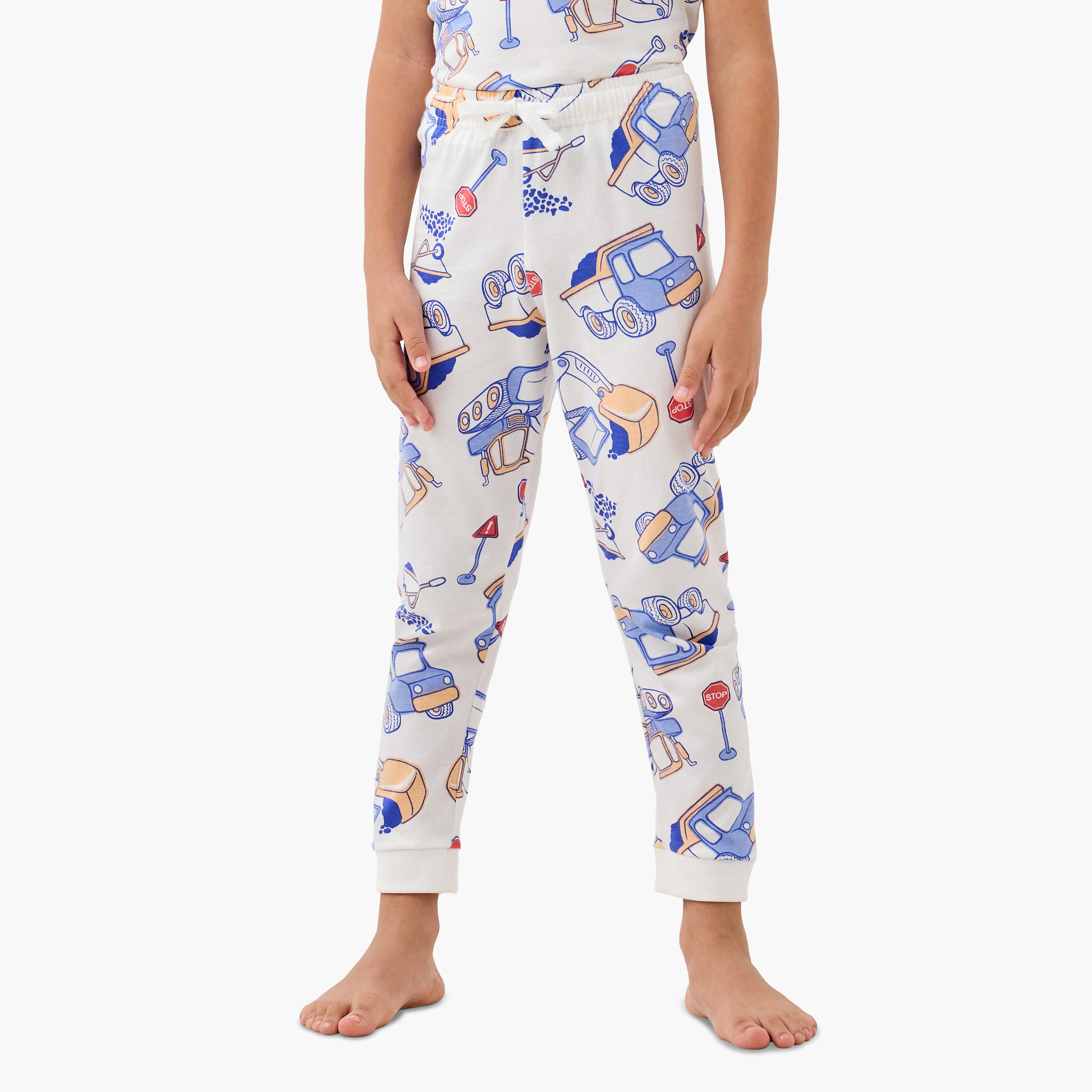Juniors Printed T-shirt and Pyjamas - Set of 3-boys-clothing-nightwear-image-7