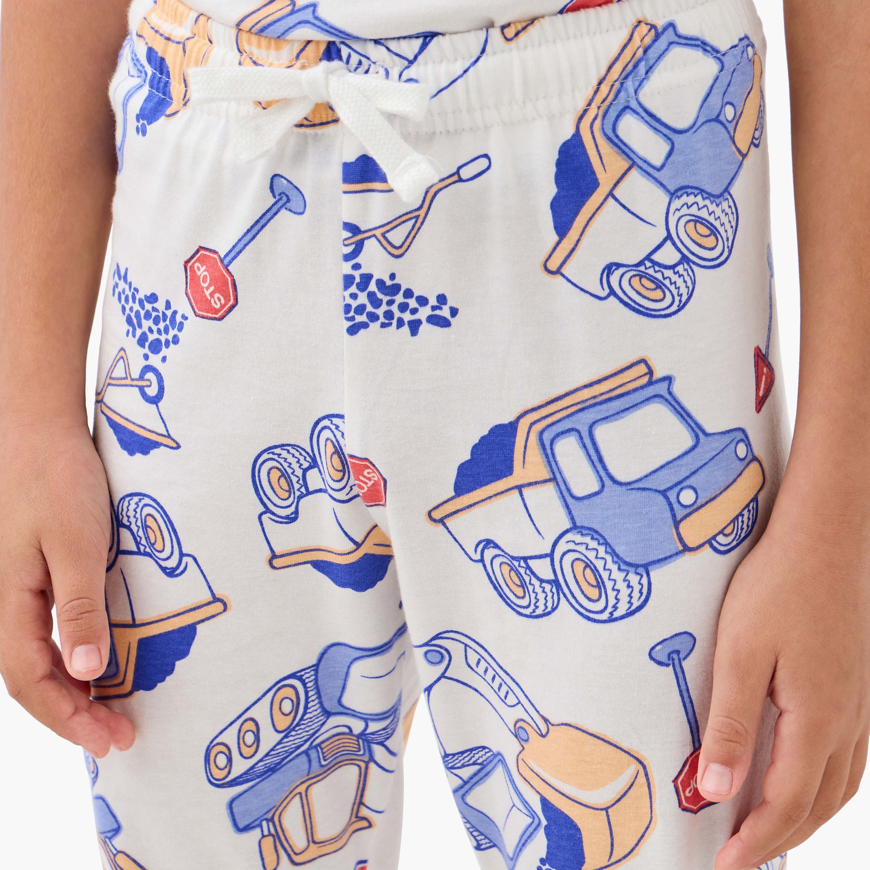 Juniors Printed T-shirt and Pyjamas - Set of 3-boys-clothing-nightwear-image-9
