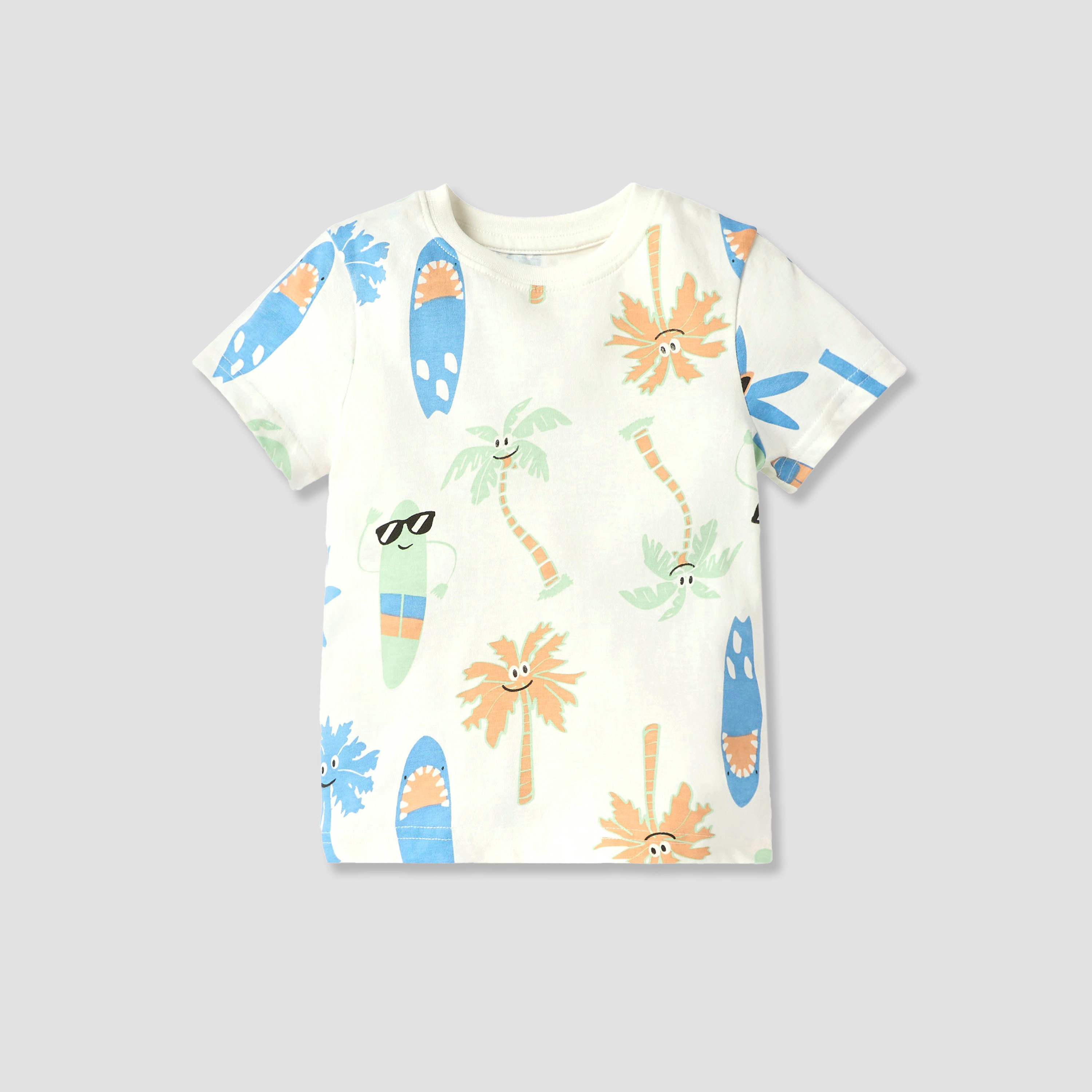 Juniors Printed T-shirt with Pyjamas - Set of 3-boys-clothing-nightwear-image-4