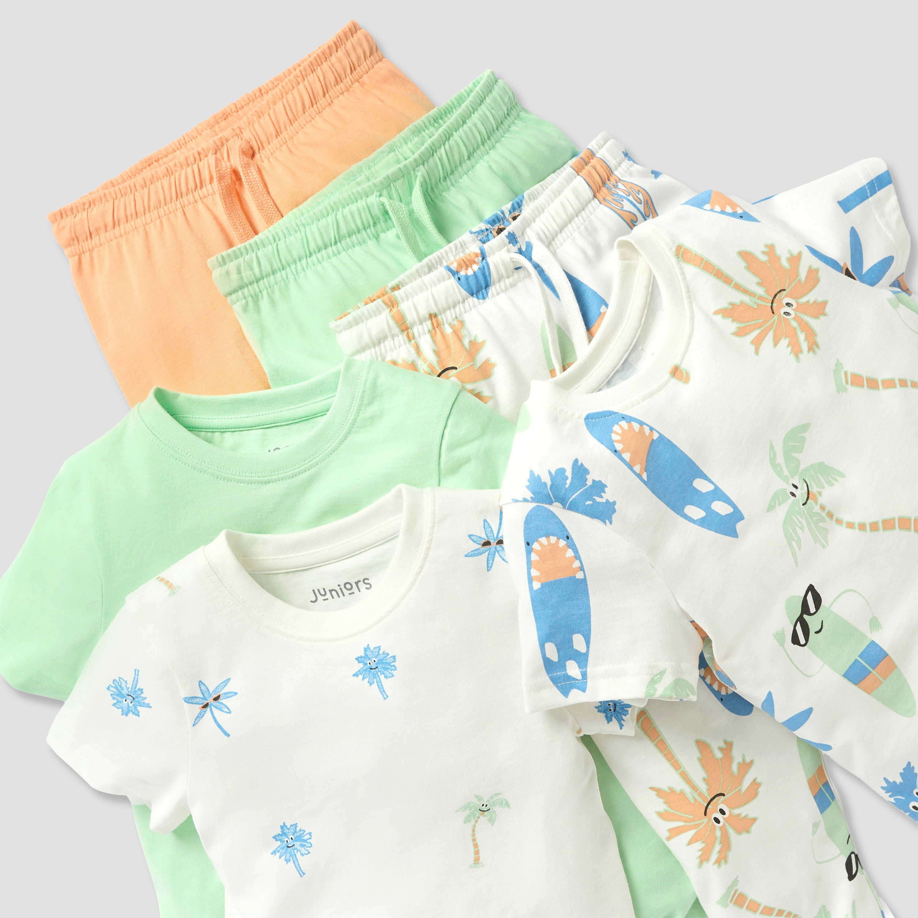 Juniors Printed T-shirt with Pyjamas - Set of 3-boys-clothing-nightwear-image-8