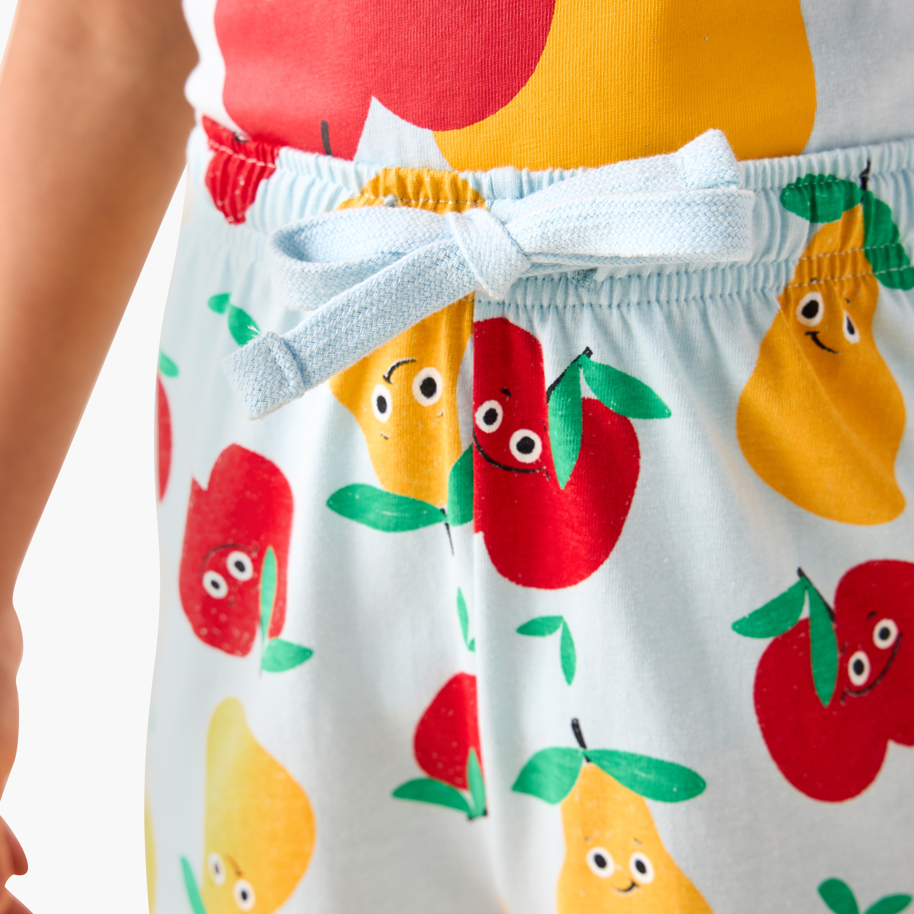 Juniors Fruit Print T-shirt and Shorts Set-boys-clothing-nightwear-image-6
