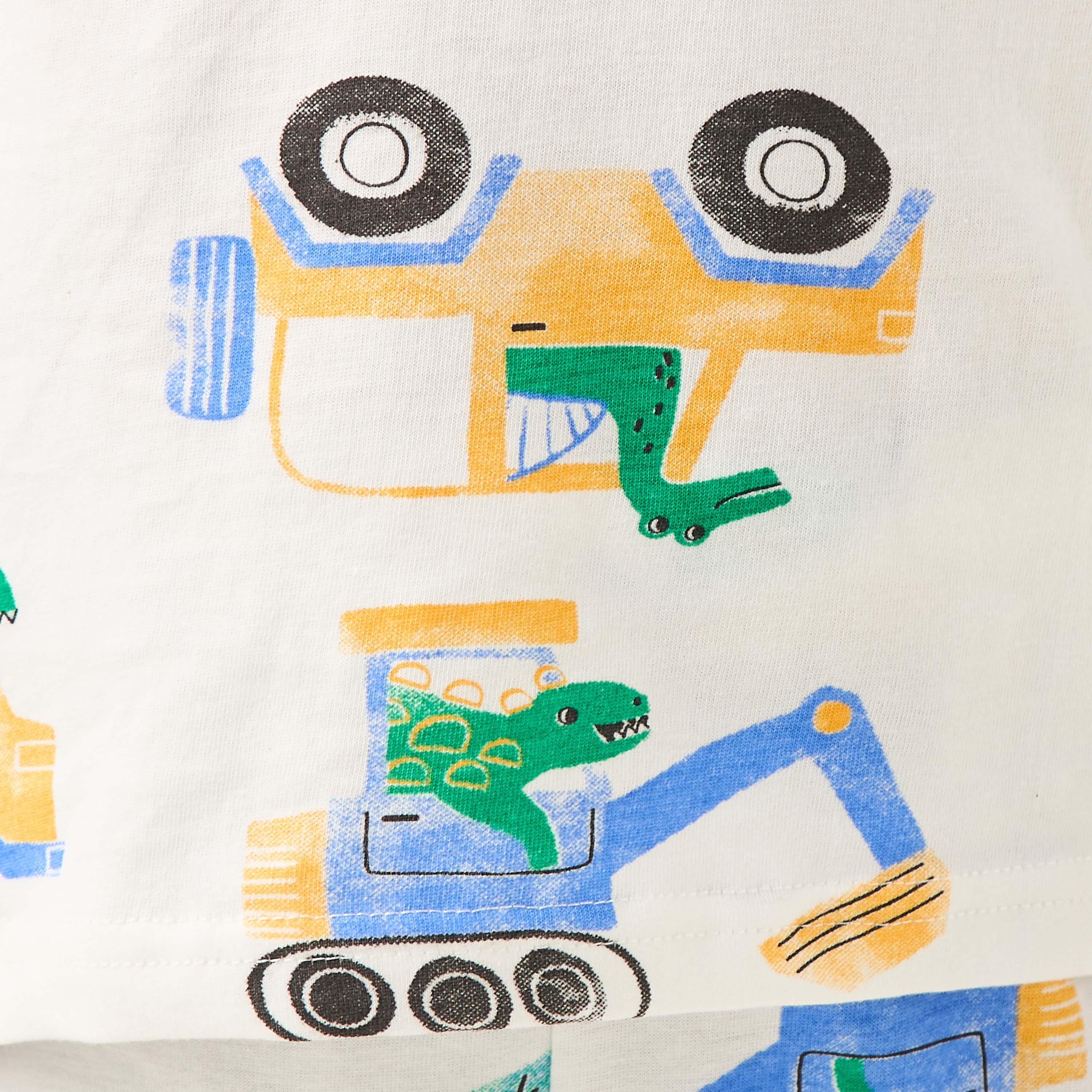 Juniors All-Over Print T-shirt and Pyjama Set-boys-clothing-nightwear-image-6