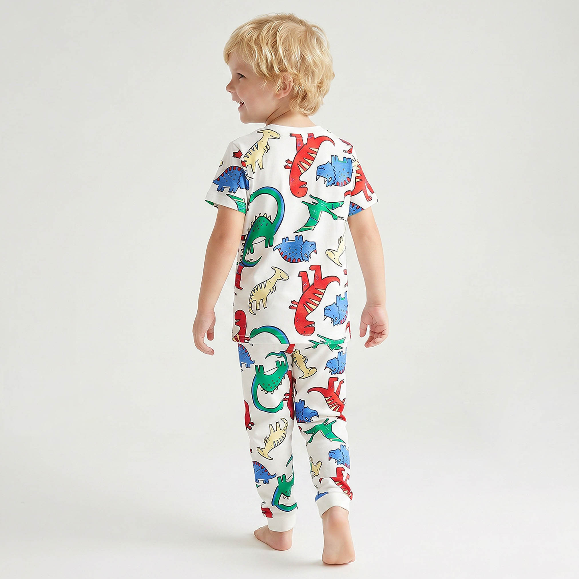 Juniors Ribbed Leggings with Elasticated Waistband-baby-girls-clothing-bottoms-leggings-image-3
