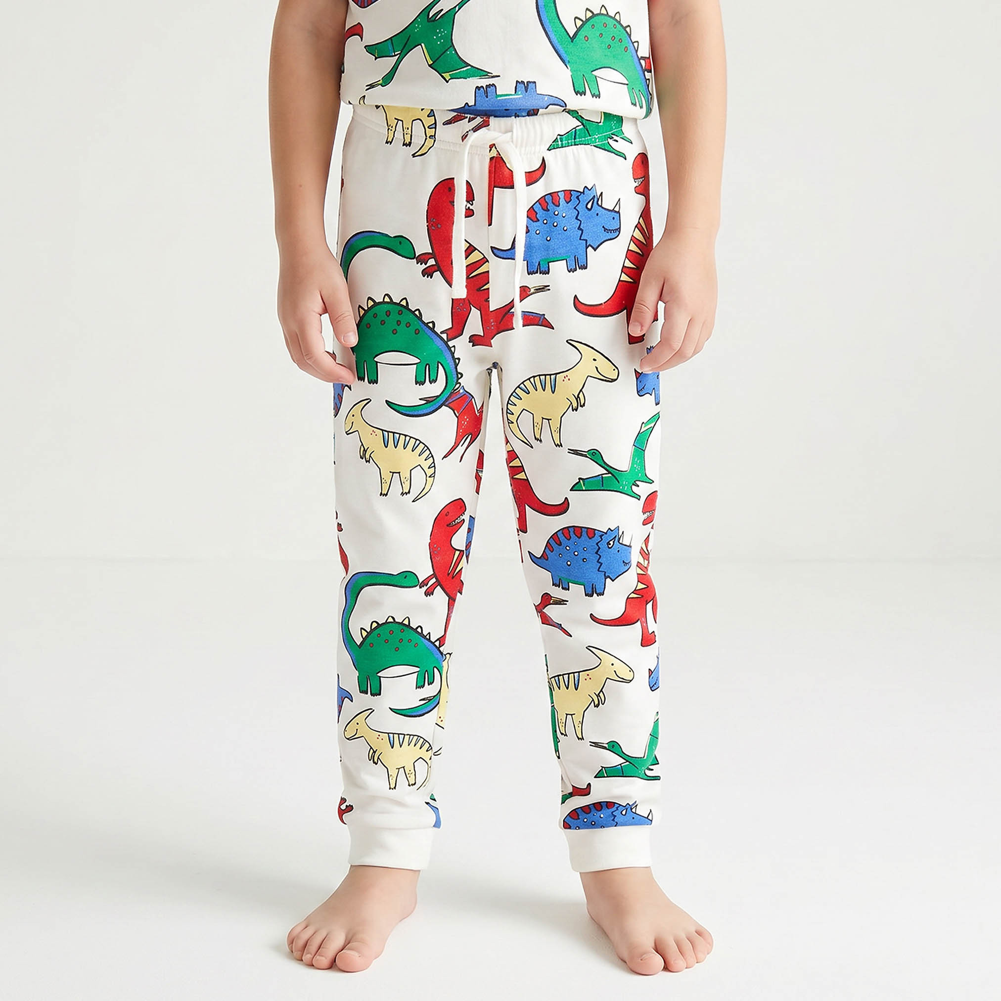 Juniors Ribbed Leggings with Elasticated Waistband-baby-girls-clothing-bottoms-leggings-image-4