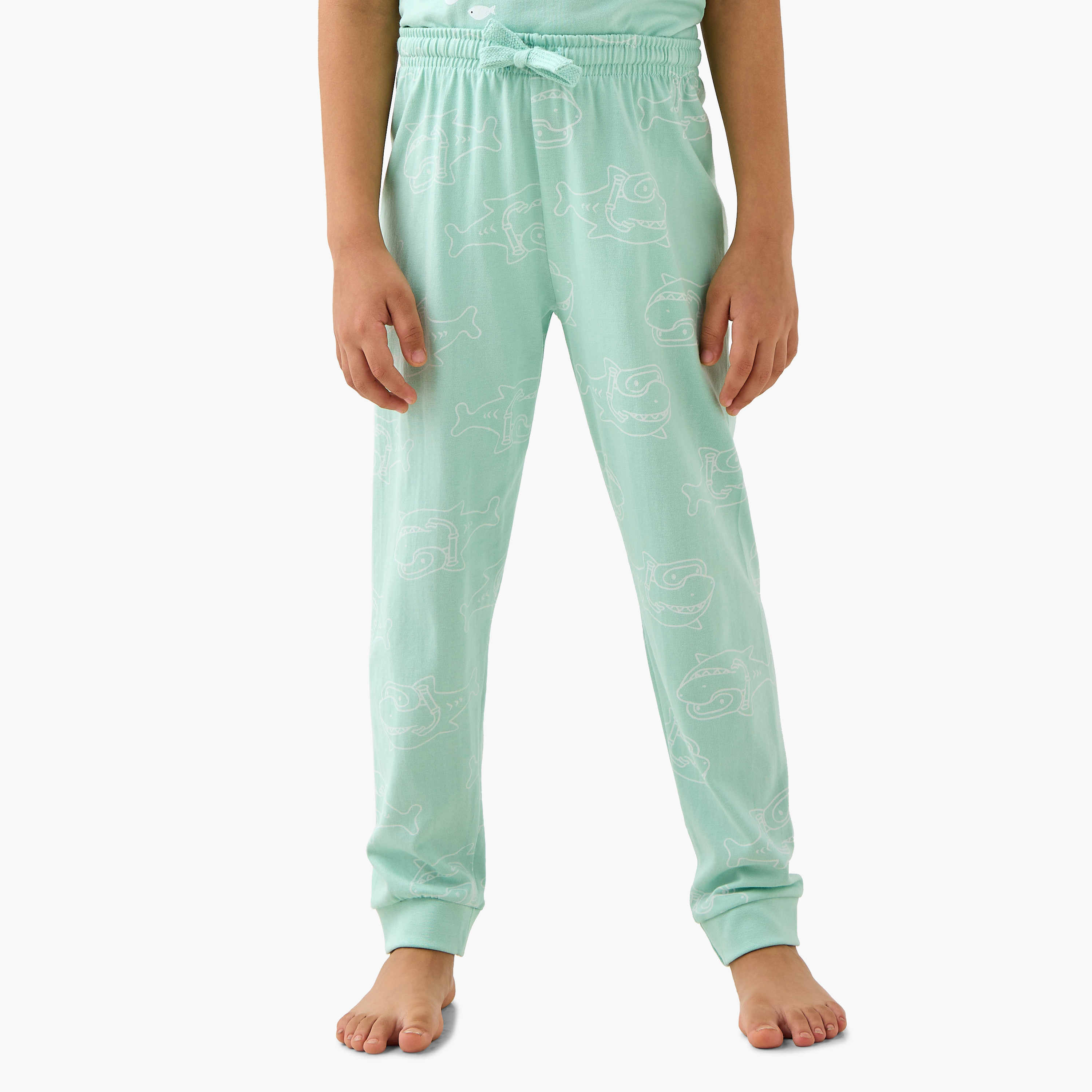 Juniors Printed T-shirts and Pyjamas - Set of 2-boys-clothing-nightwear-image-5