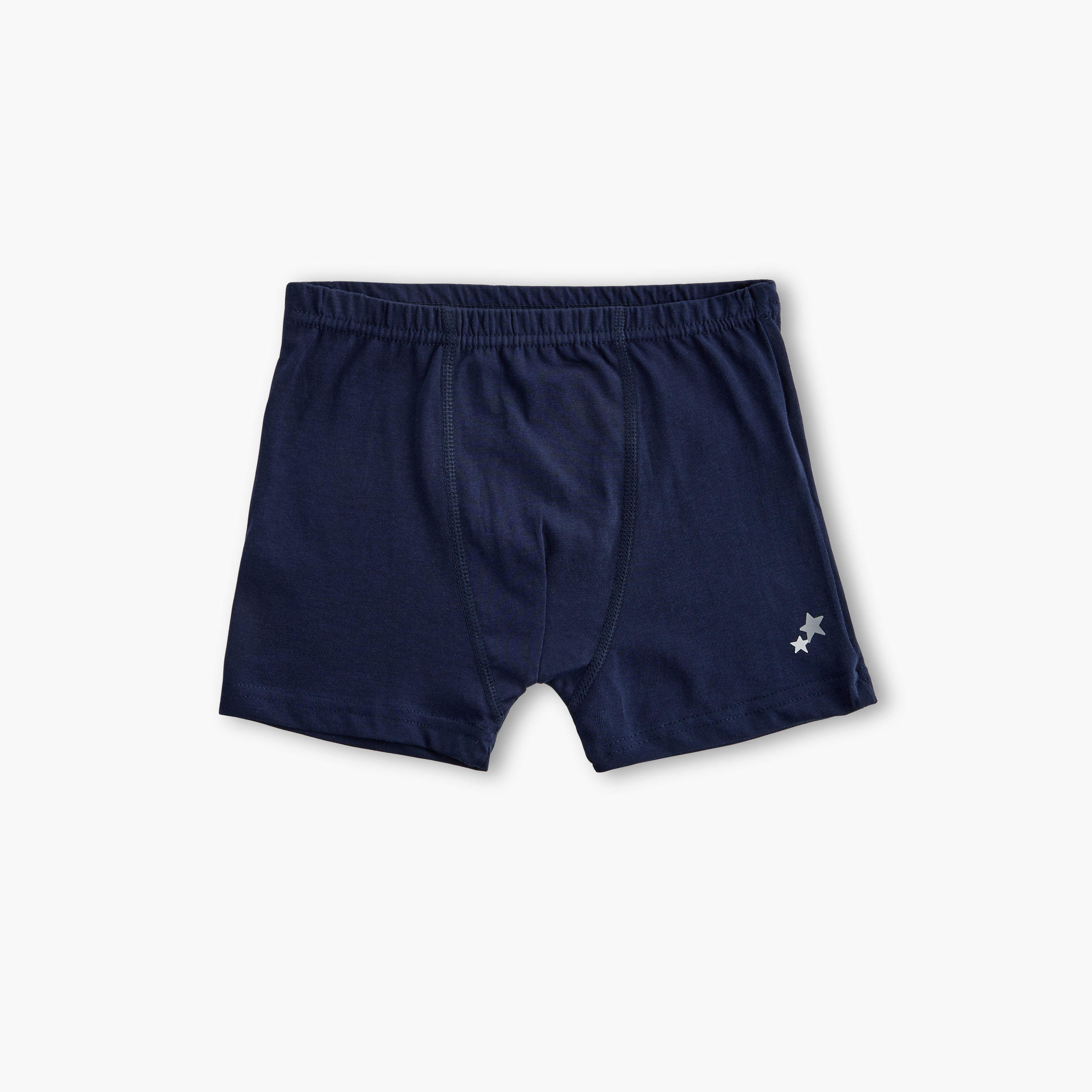Juniors Star Print Boxers with Elasticated Waistband - Set of 5-baby-boys-clothing-innerwear-image-5