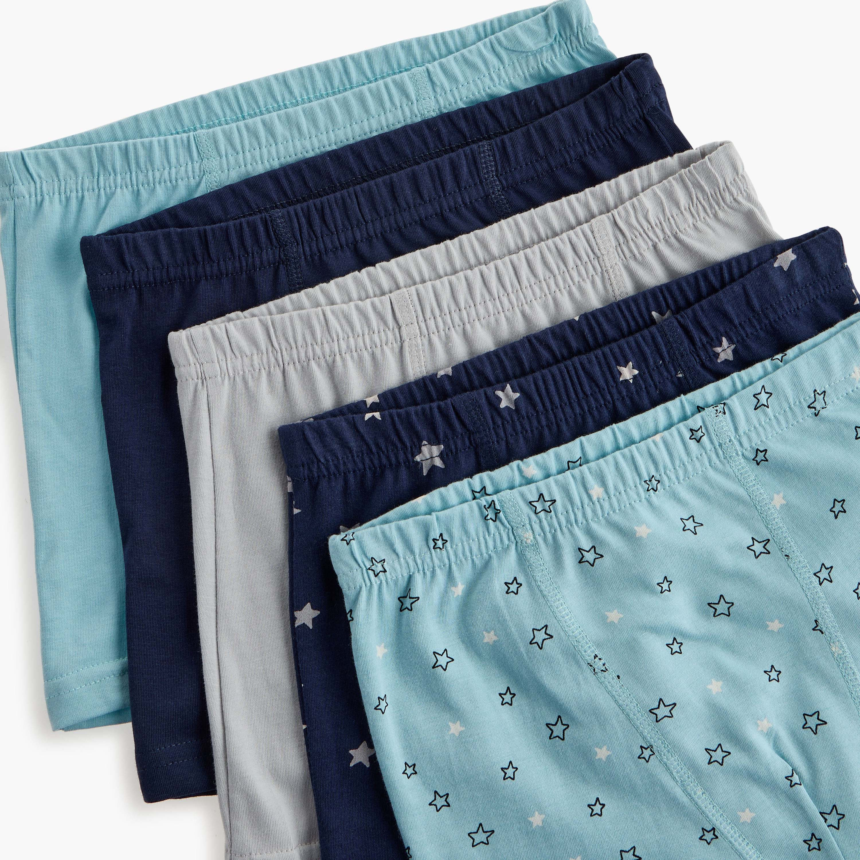 Juniors Star Print Boxers with Elasticated Waistband - Set of 5-baby-boys-clothing-innerwear-image-7
