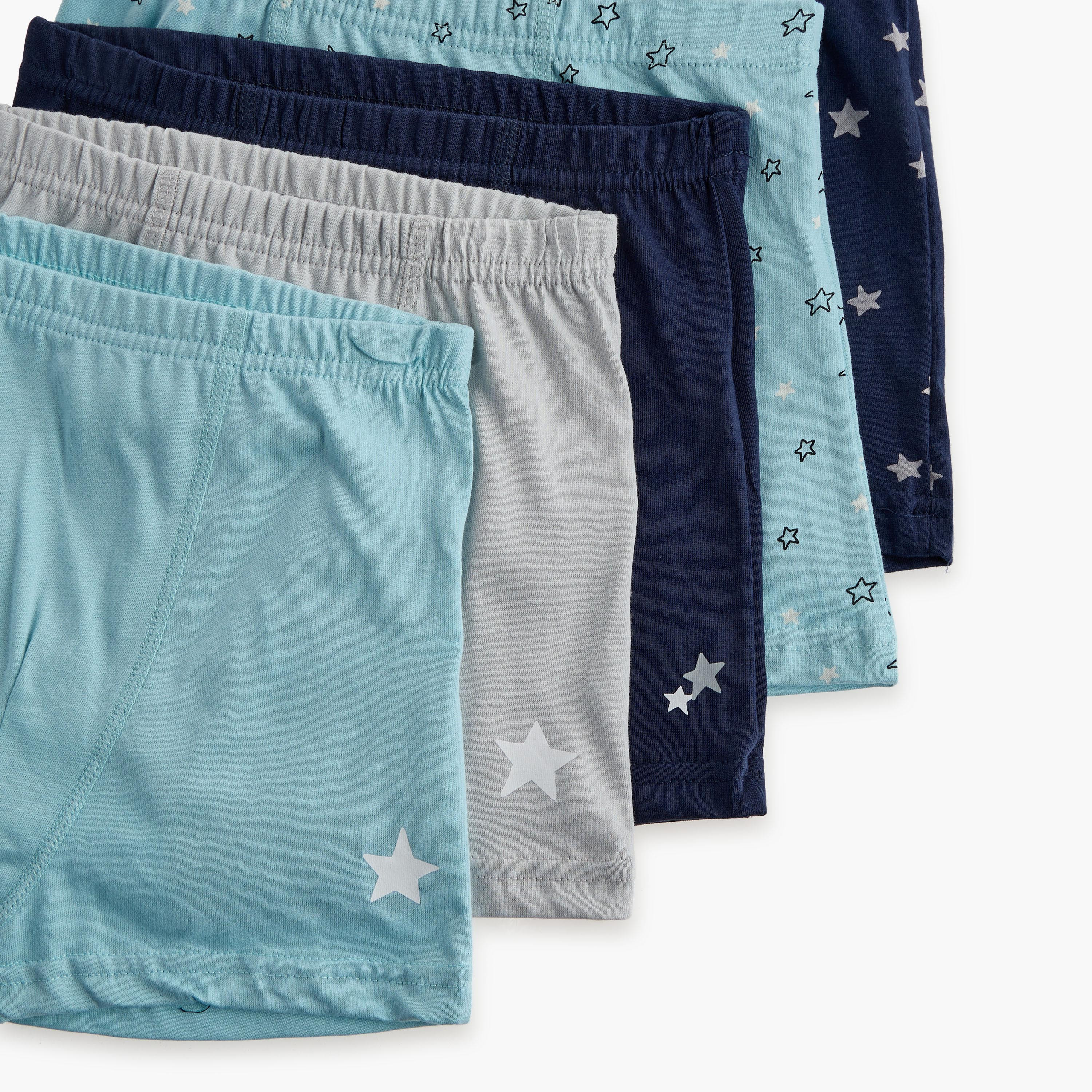 Juniors Star Print Boxers with Elasticated Waistband - Set of 5-baby-boys-clothing-innerwear-image-8