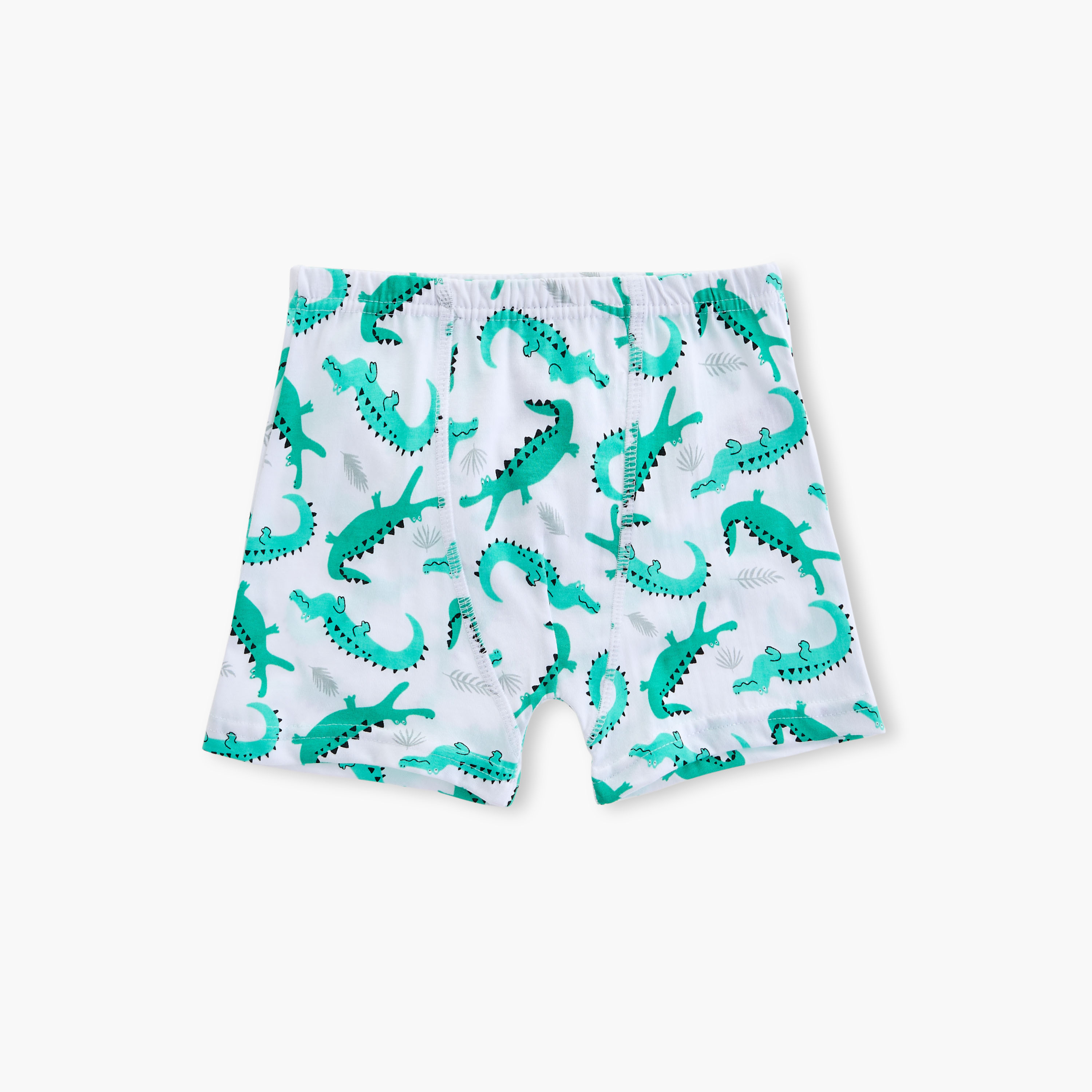 Juniors Crocodile Print Boxers - Set of 5-baby-boys-clothing-innerwear-image-2