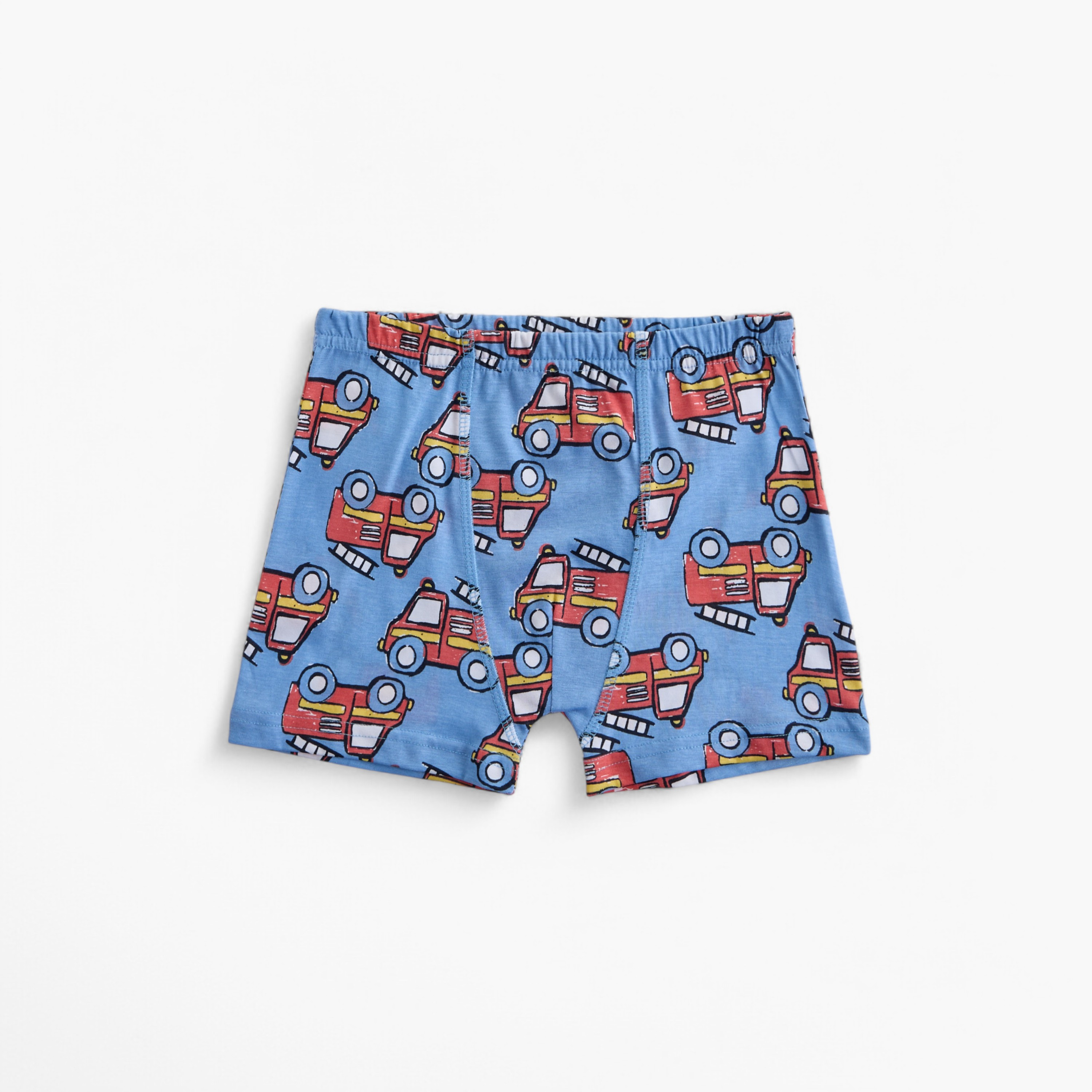 Juniors Vehicle Print Boxers with Elasticated Waistband - Set of 5-baby-boys-clothing-innerwear-image-3