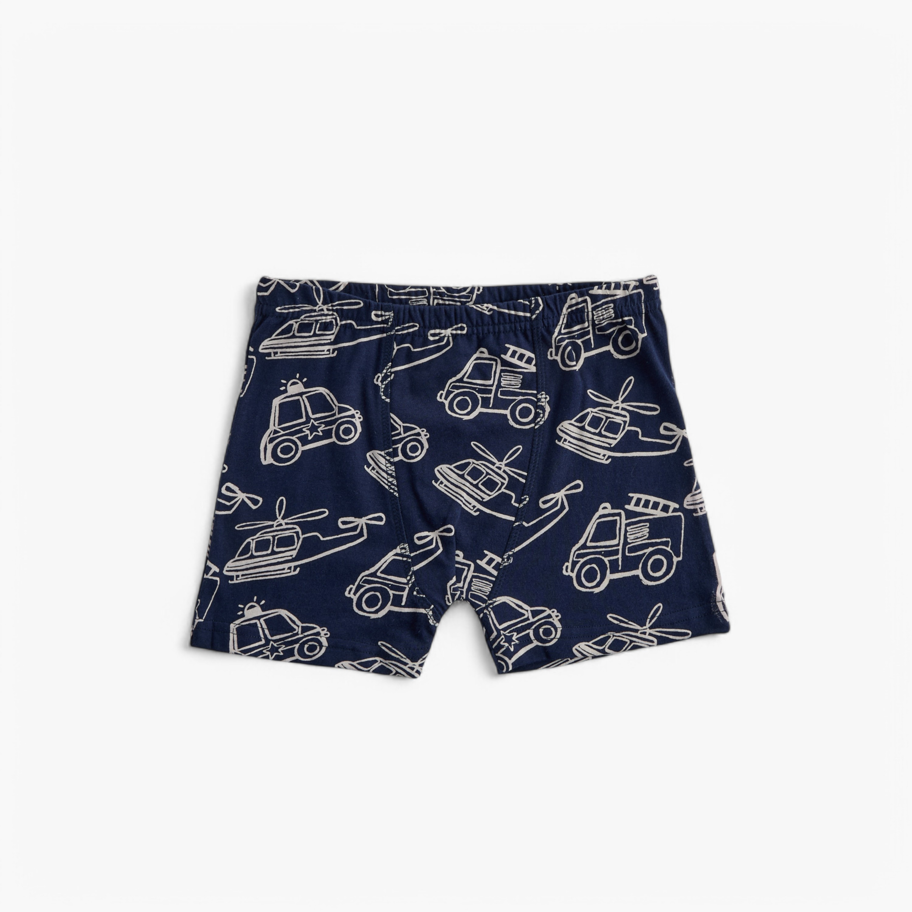 Juniors Vehicle Print Boxers with Elasticated Waistband - Set of 5-baby-boys-clothing-innerwear-image-4