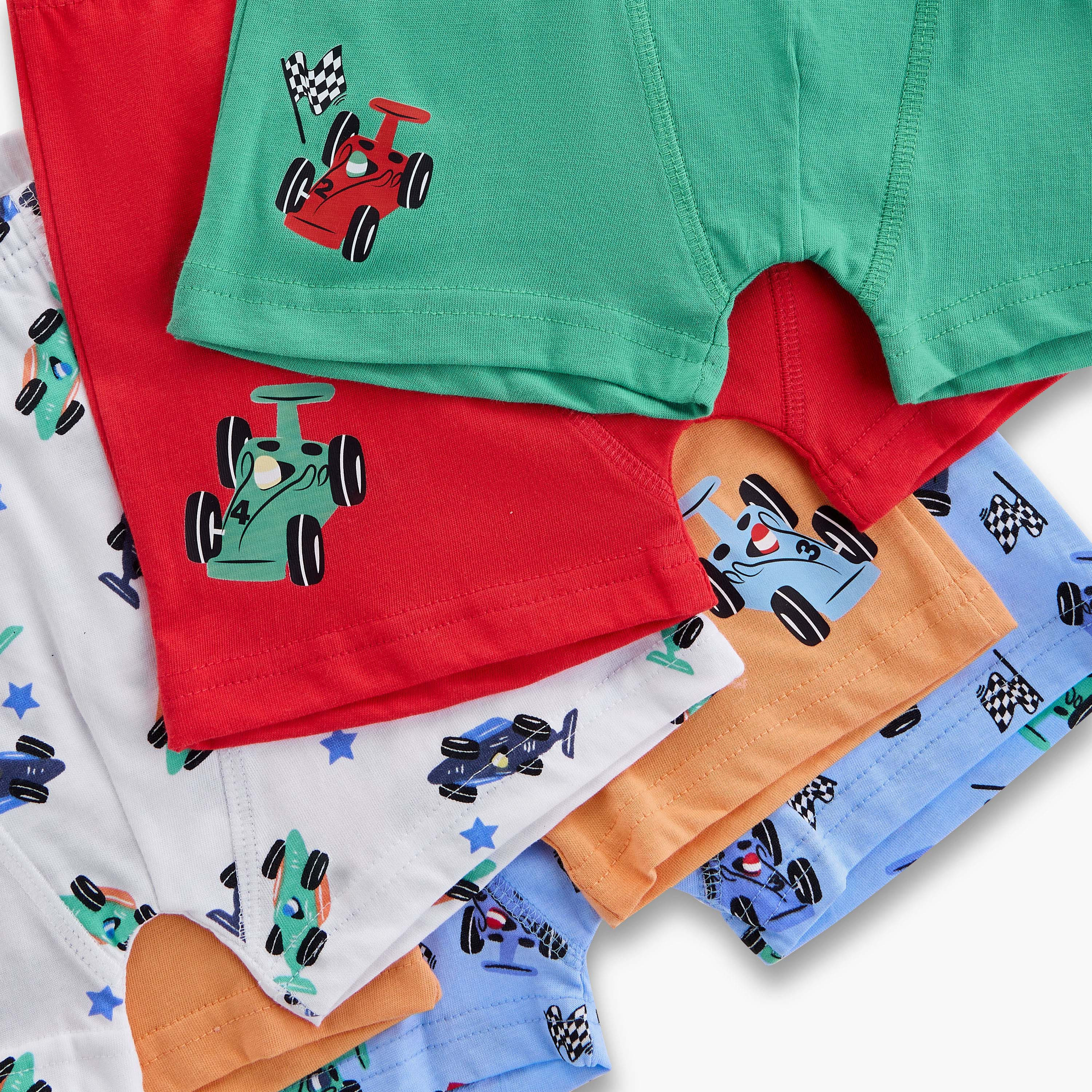 طقم سراويل بوكسر 3 قطع بطبعات مركبات من جونيورز-boys-clothing-innerwear-boxersandbriefs-image-1