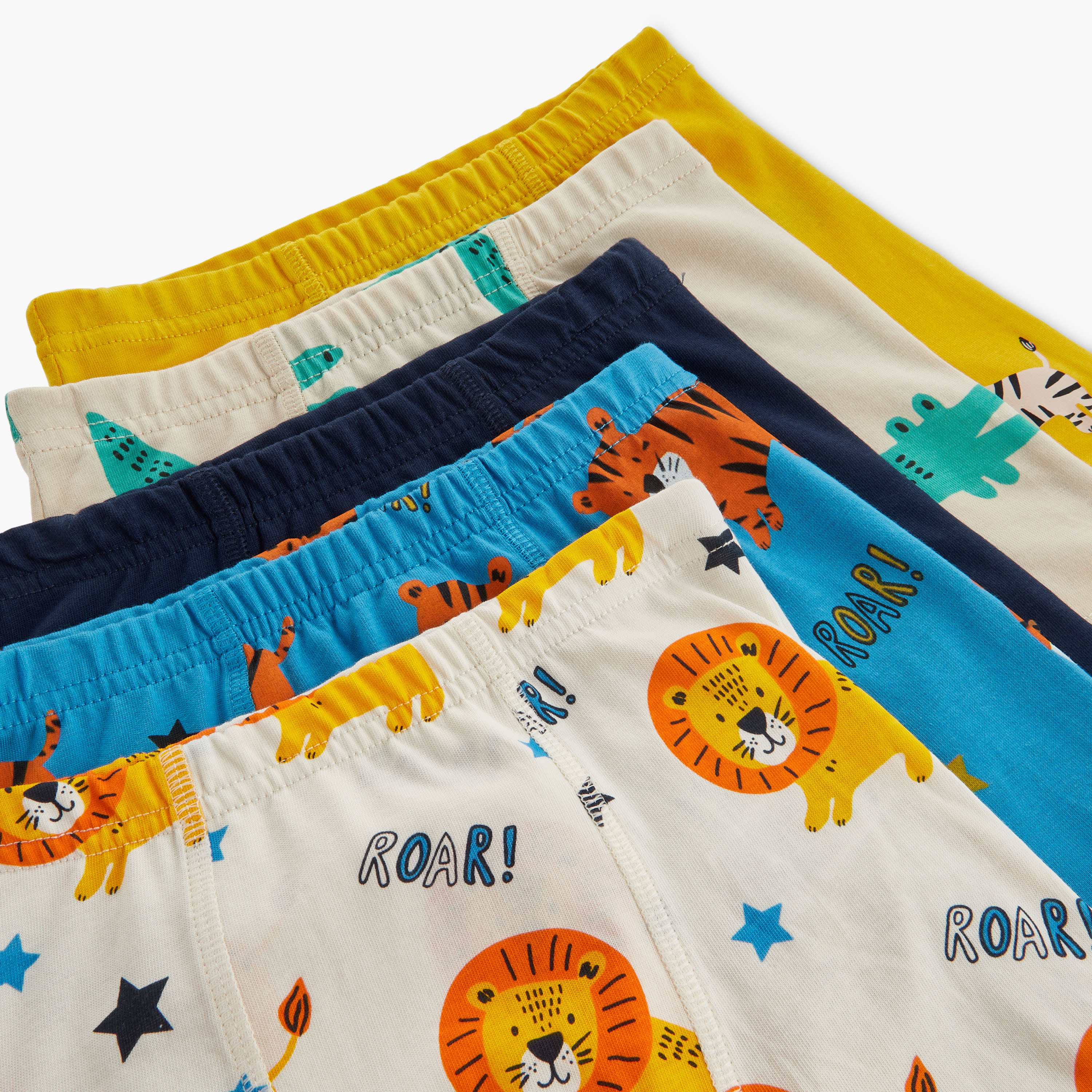 Juniors Wild Animal Print Boxers - Set of 5-baby-boys-clothing-innerwear-image-7