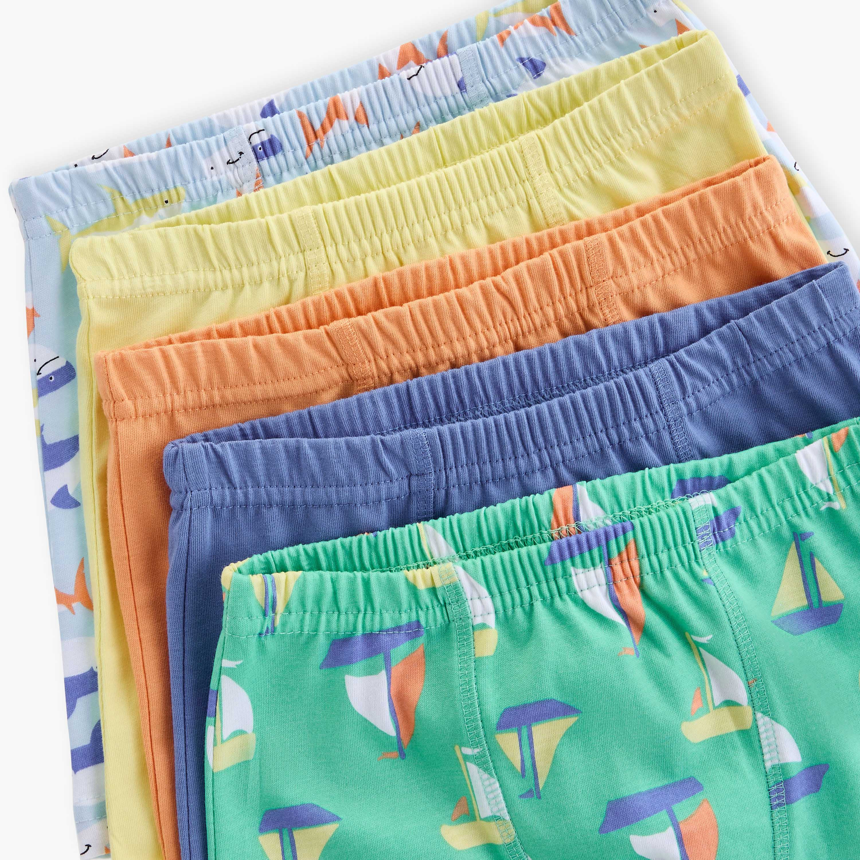 بوكسرات بطبعات وحزام خصر مطاطي من جونيورز - طقم من 5 قطع-baby-boys-clothing-innerwear-image-7