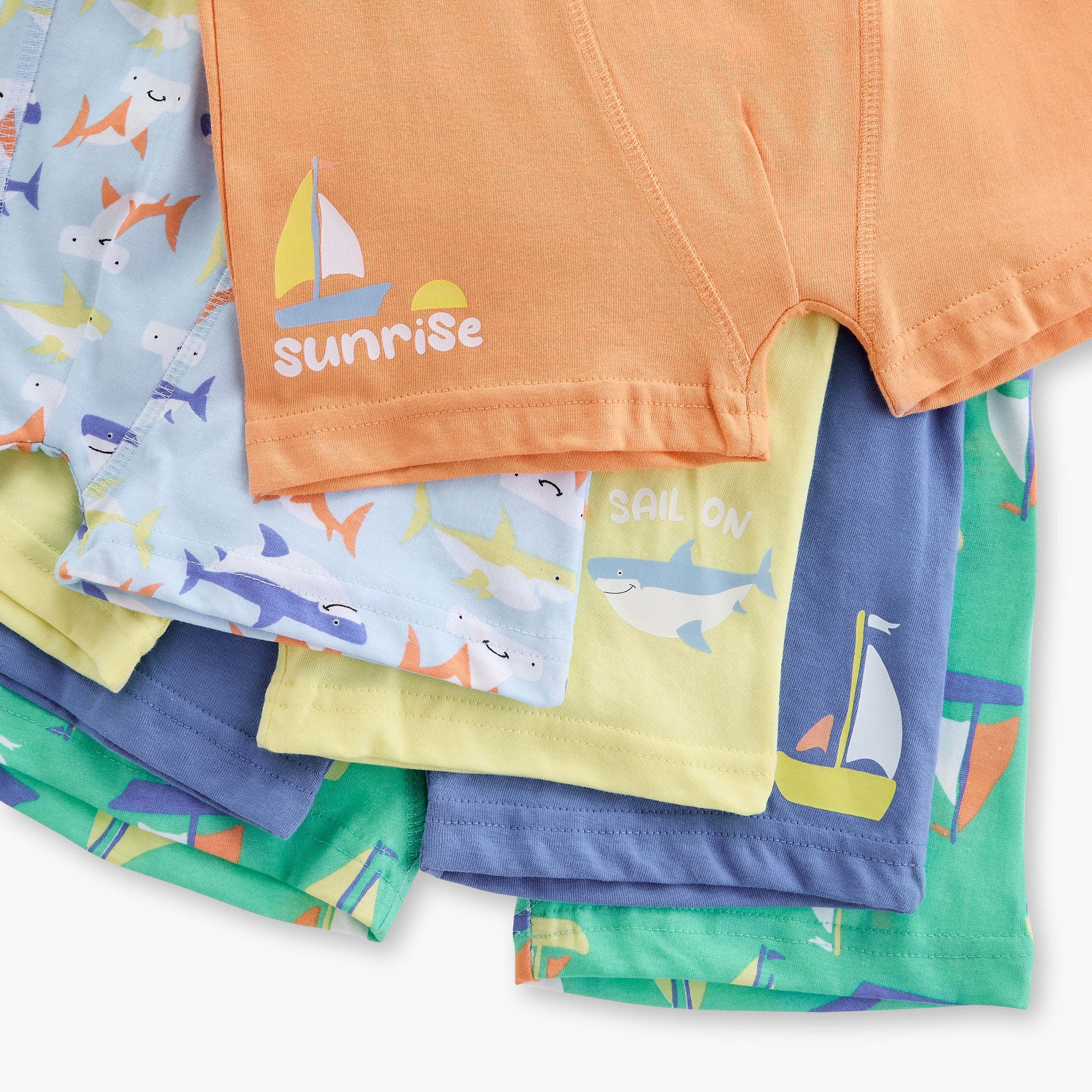 بوكسرات بطبعات وحزام خصر مطاطي من جونيورز - طقم من 5 قطع-baby-boys-clothing-innerwear-image-8