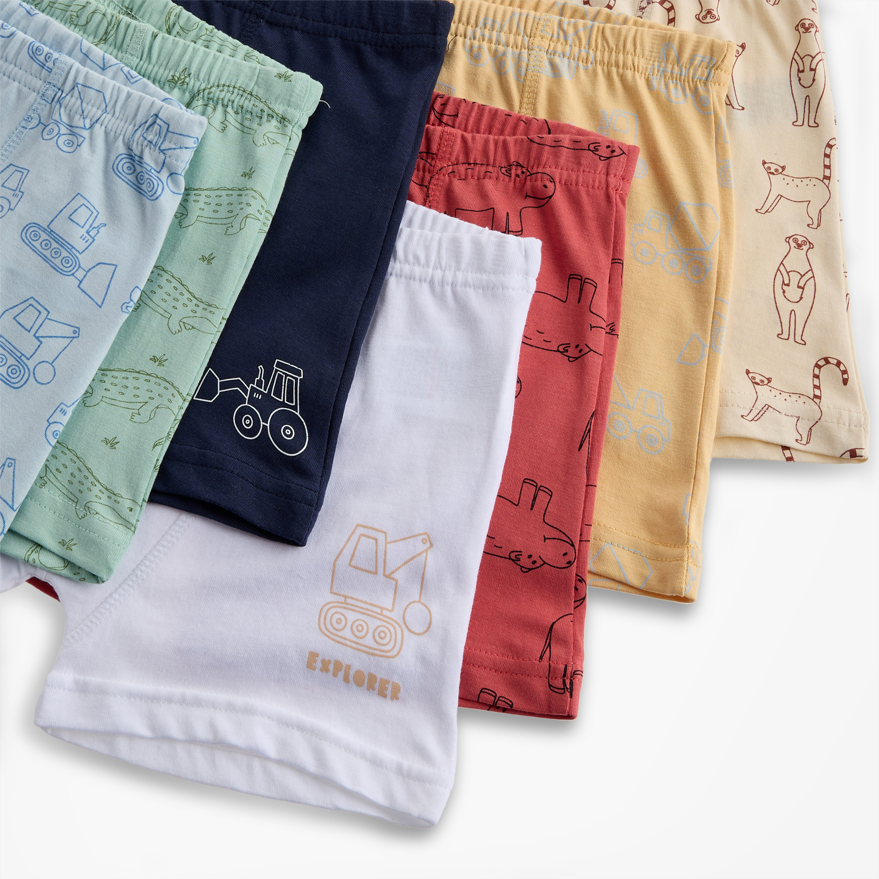 سراويل بوكسر بطبعات وخصر مطاطي من جونيورز - طقم 7 قطع-baby-boys-clothing-innerwear-image-10