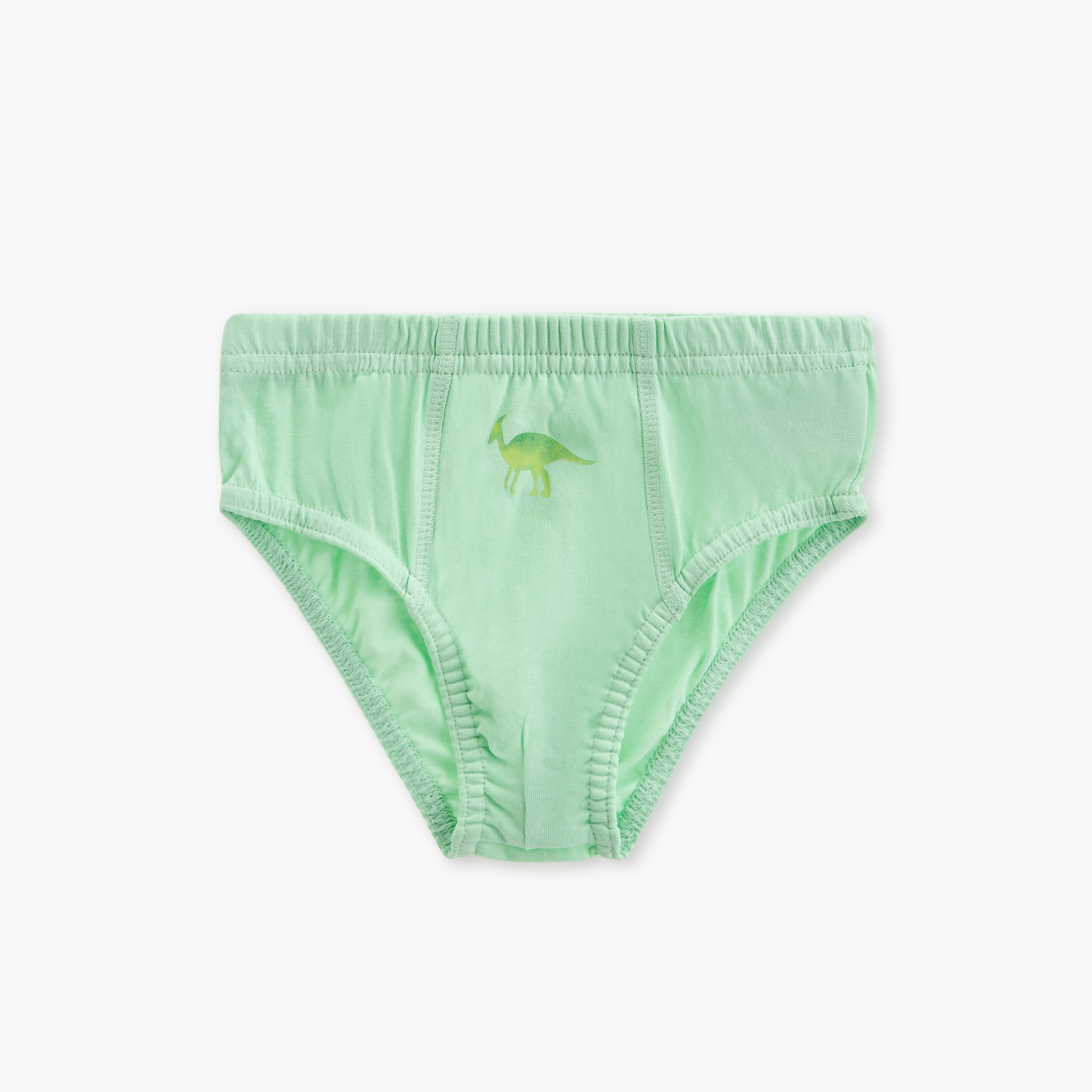 Juniors Dinosaur Print Briefs with Elasticated Waistband - Set of 5-boys-clothing-innerwear-boxersandbriefs-image-5
