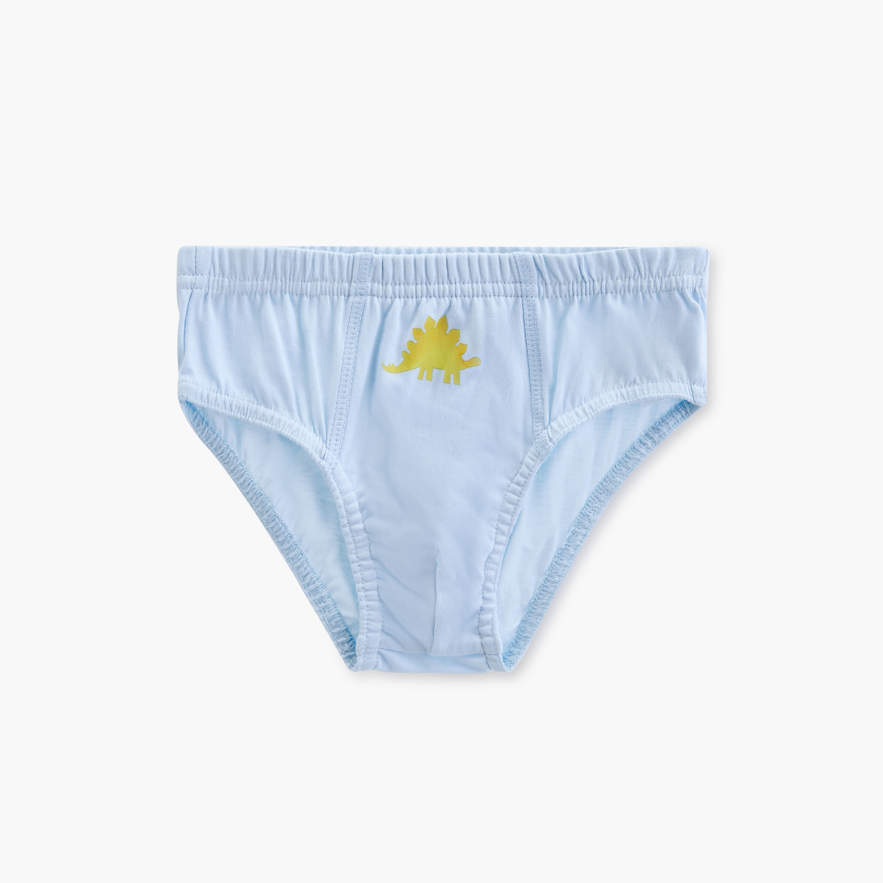 Juniors Dinosaur Print Briefs with Elasticated Waistband - Set of 5-boys-clothing-innerwear-boxersandbriefs-image-6