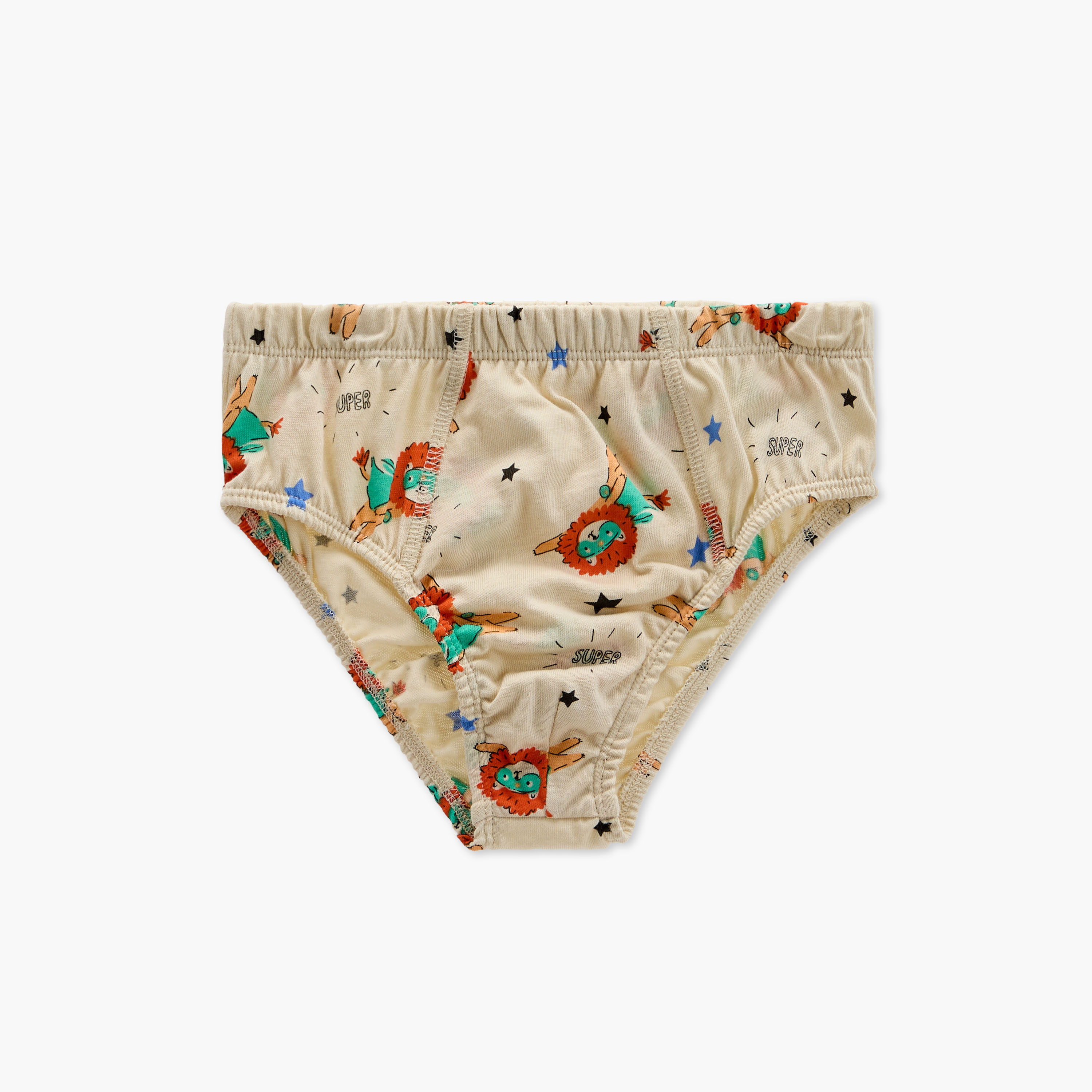 Juniors Animal Print Briefs with Elasticated Waistband - Set of 7-boys-clothing-innerwear-boxersandbriefs-image-2