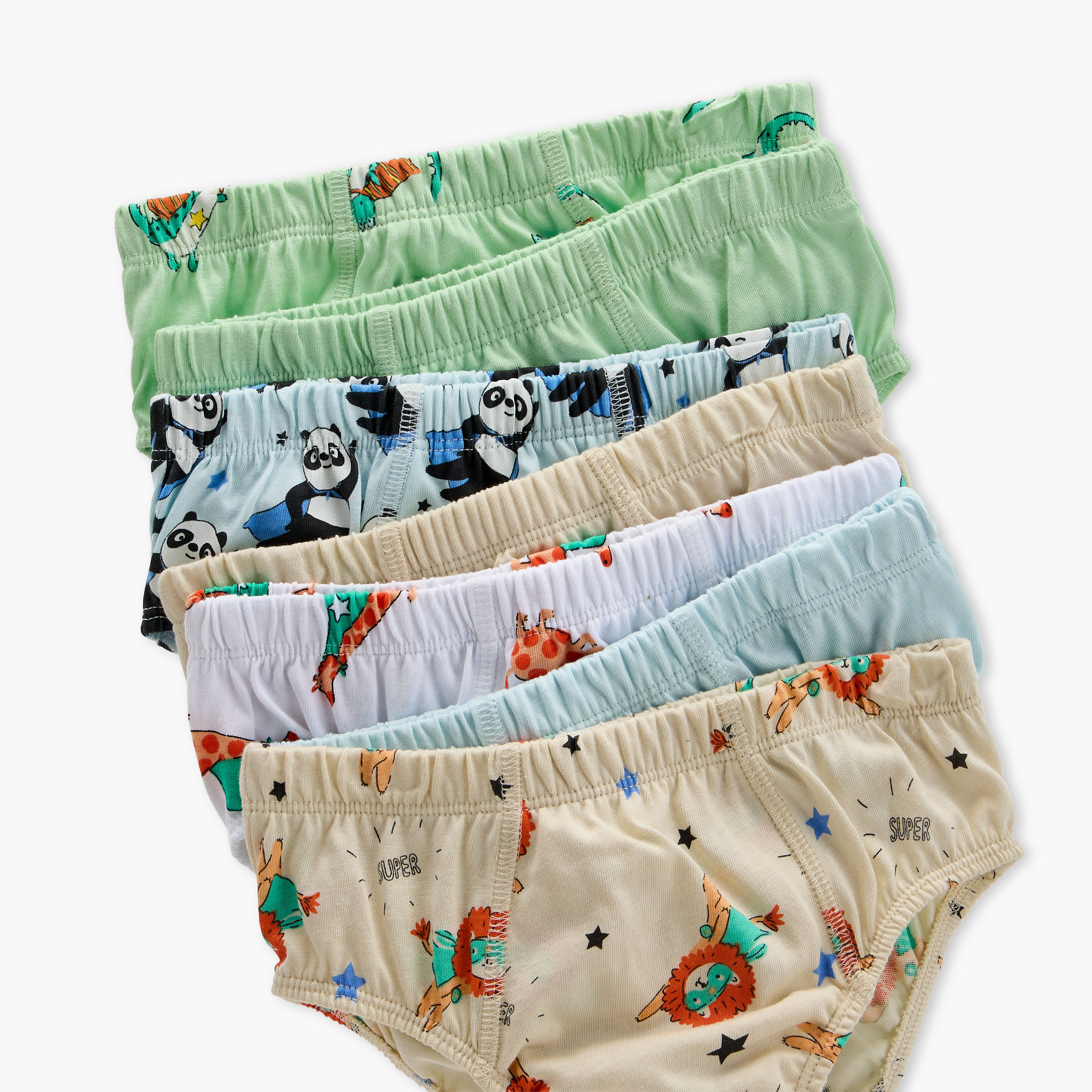Juniors Animal Print Briefs with Elasticated Waistband - Set of 7-boys-clothing-innerwear-boxersandbriefs-image-9