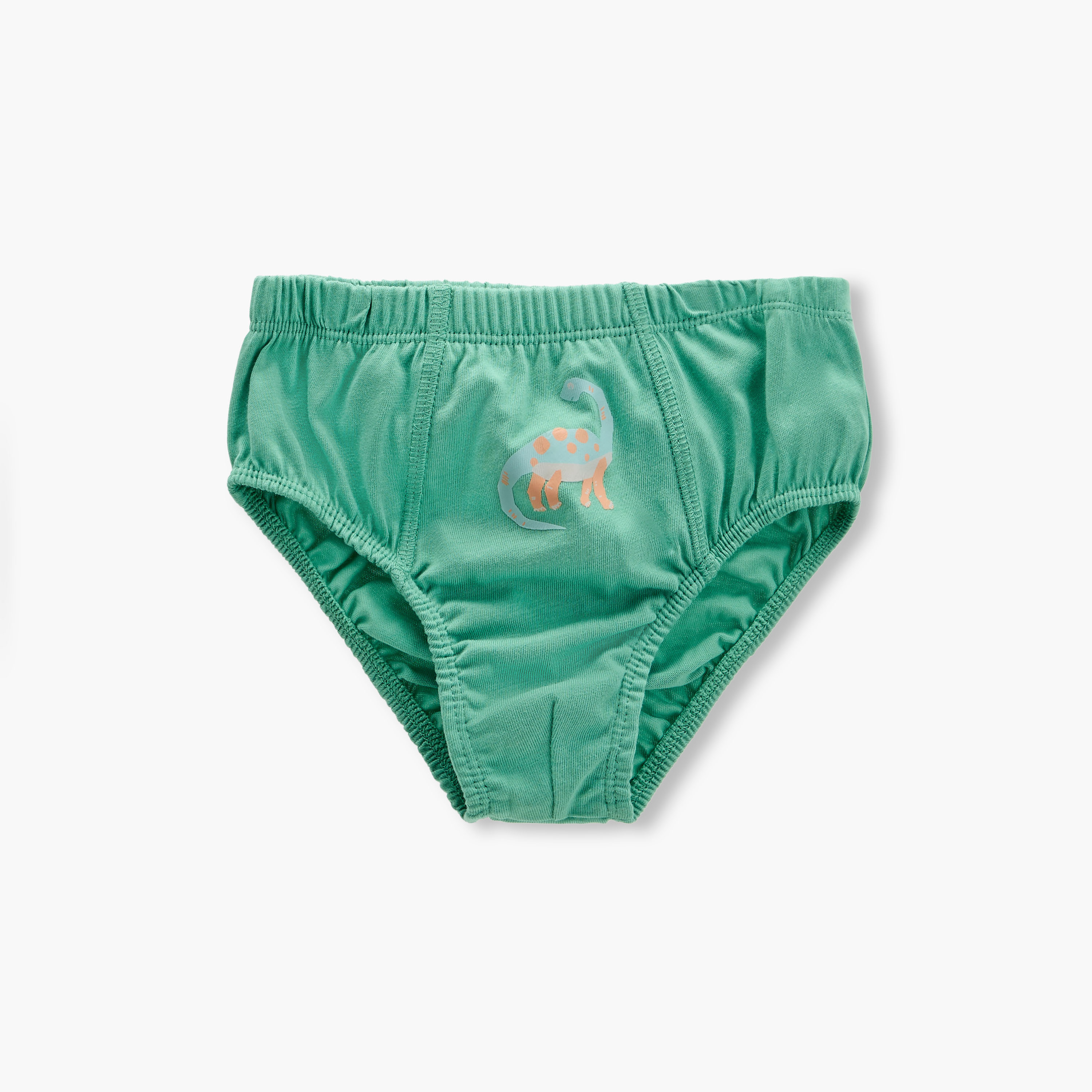 Juniors Dinosaur Print Briefs with Elasticated Waistband - Set of 7-boys-clothing-innerwear-boxersandbriefs-image-4
