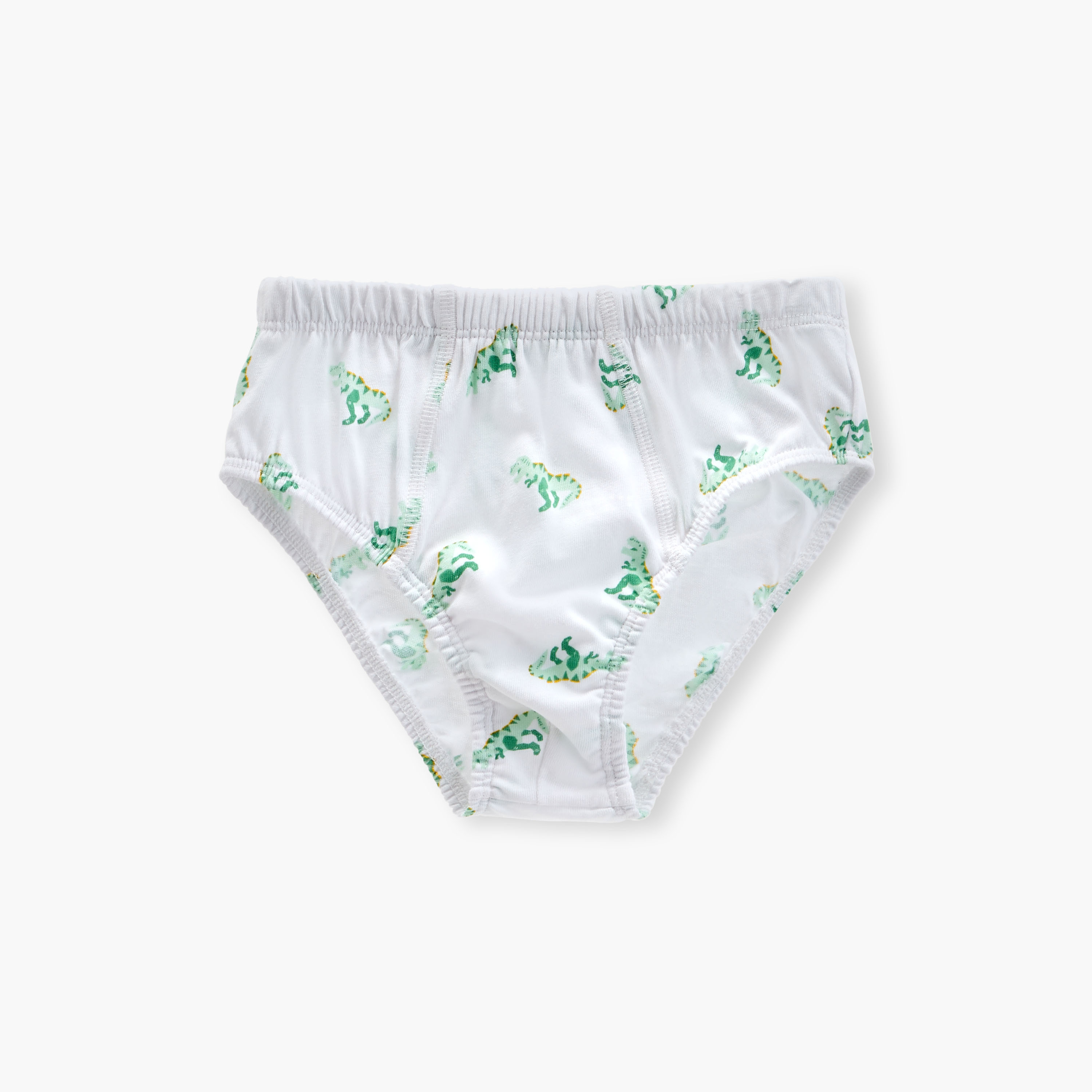 Juniors Dinosaur Print Briefs with Elasticated Waistband - Set of 7-boys-clothing-innerwear-boxersandbriefs-image-5