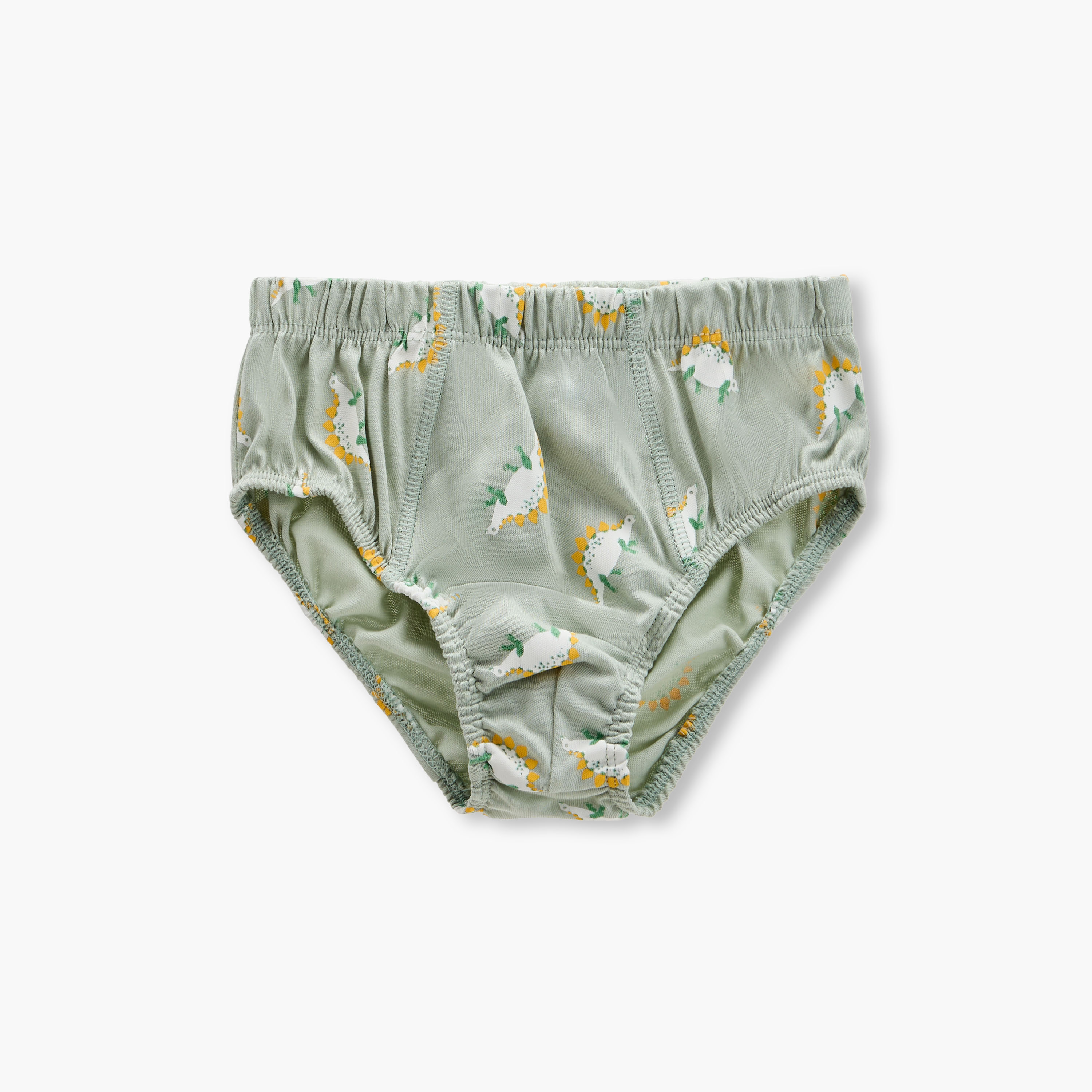 Juniors Dinosaur Print Briefs with Elasticated Waistband - Set of 7-boys-clothing-innerwear-boxersandbriefs-image-7