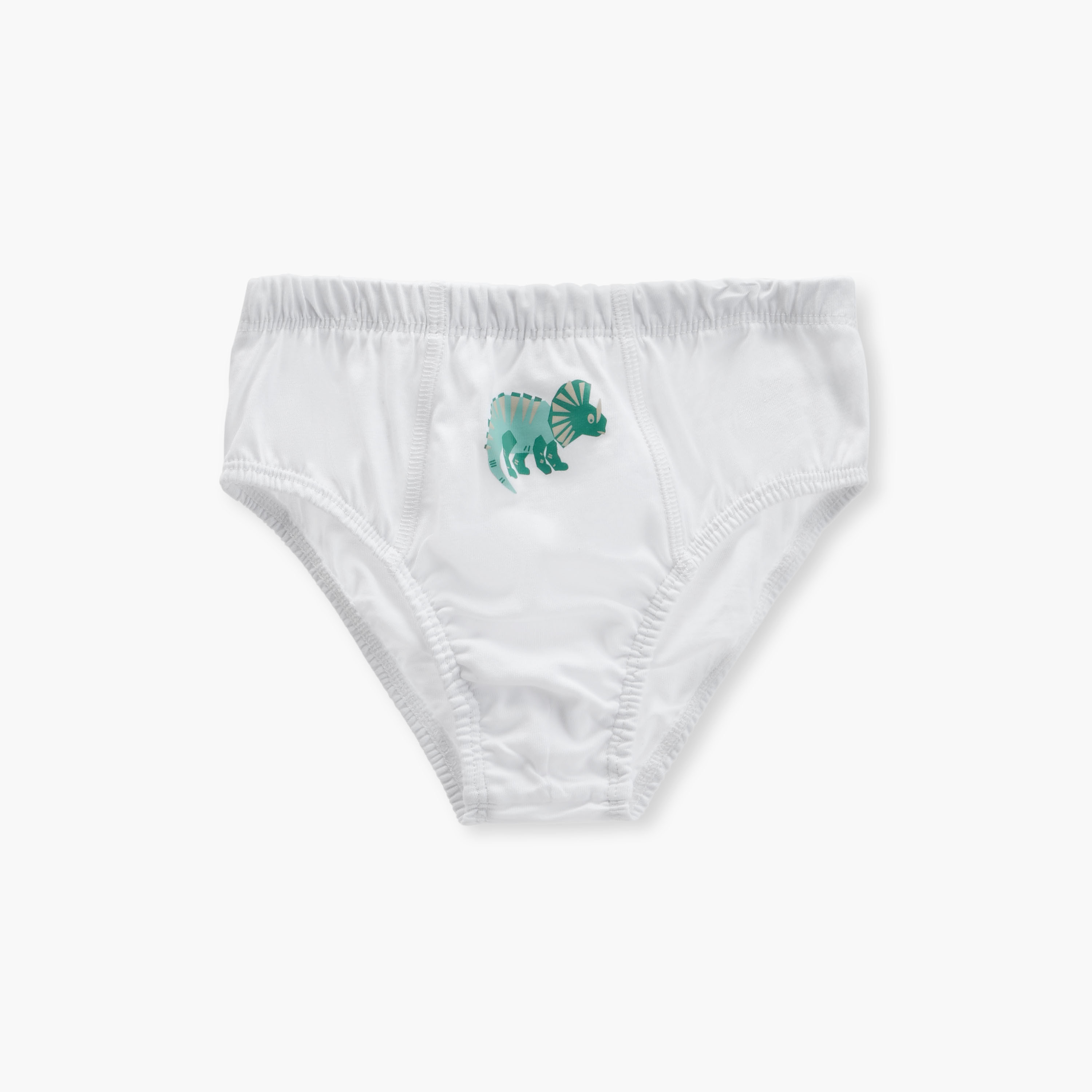Juniors Dinosaur Print Briefs with Elasticated Waistband - Set of 7-boys-clothing-innerwear-boxersandbriefs-image-8