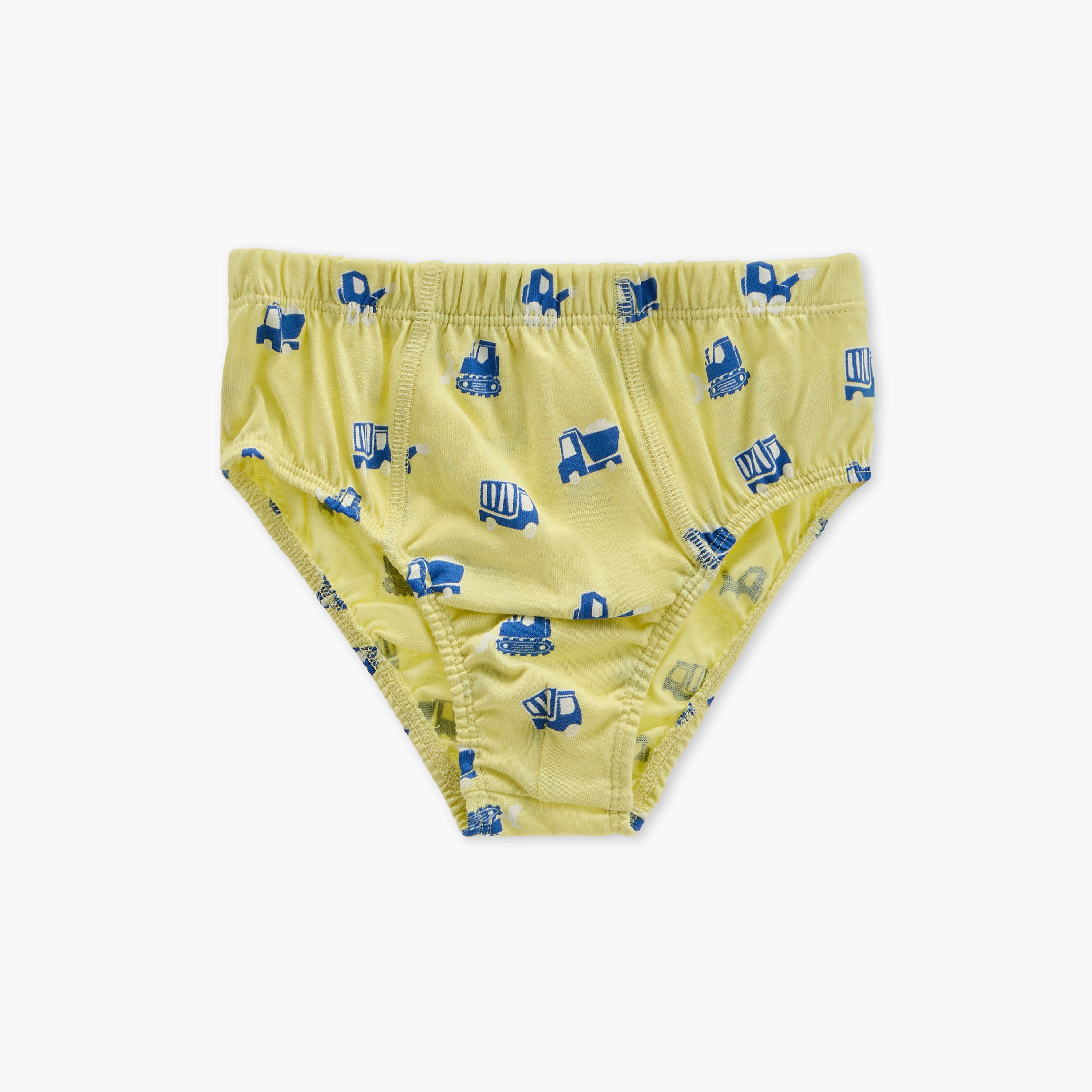 Juniors Construction Vehicle Print Briefs with Elasticated Waistband - Set of 7-boys-clothing-innerwear-boxersandbriefs-image-2