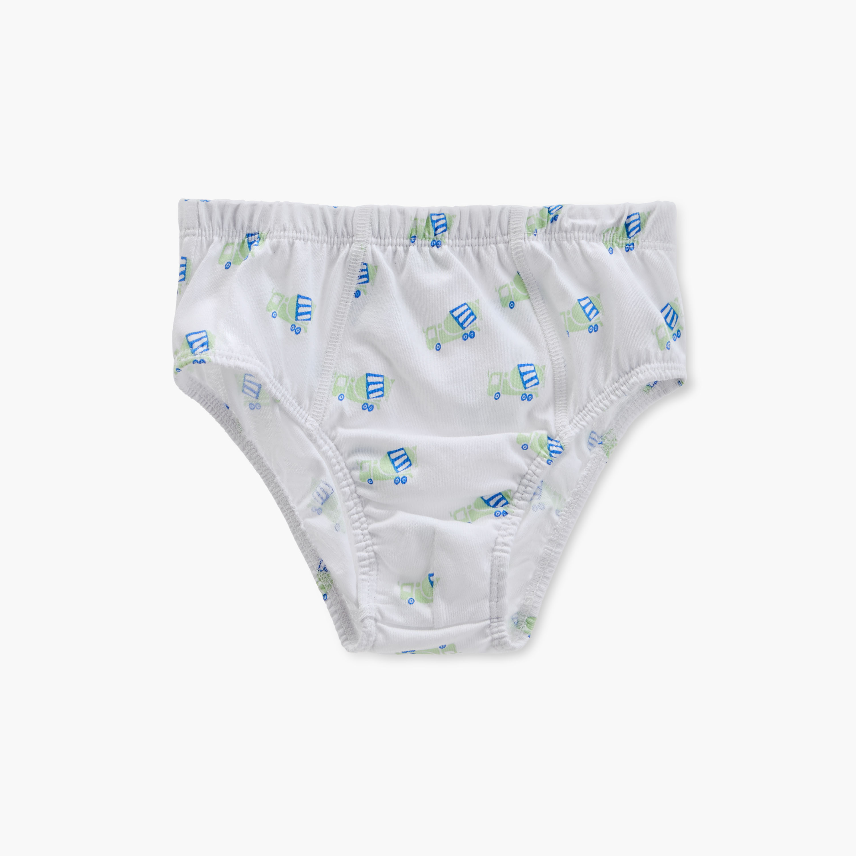 Juniors Construction Vehicle Print Briefs with Elasticated Waistband - Set of 7-boys-clothing-innerwear-boxersandbriefs-image-8
