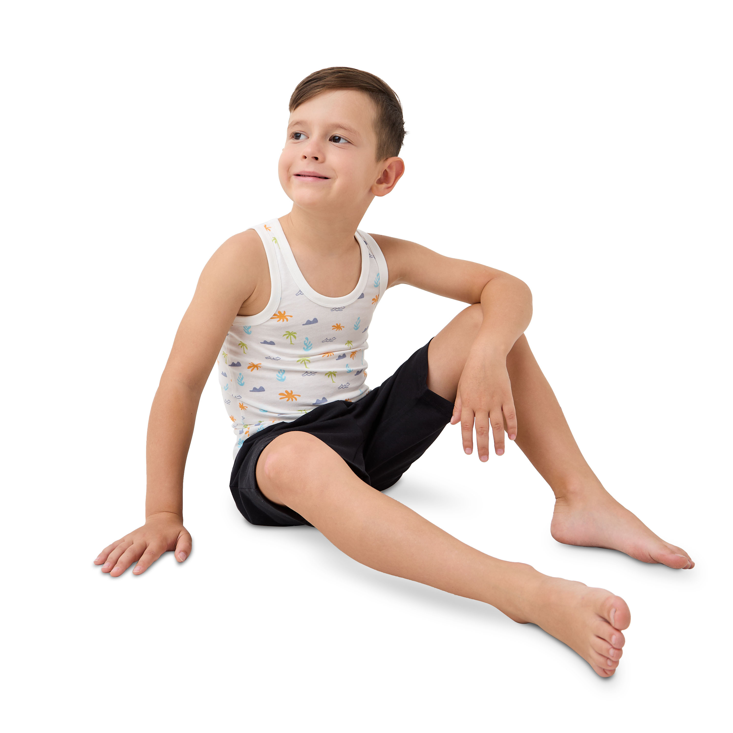 Juniors Printed Vest - Set of 3-baby-boys-clothing-innerwear-image-3