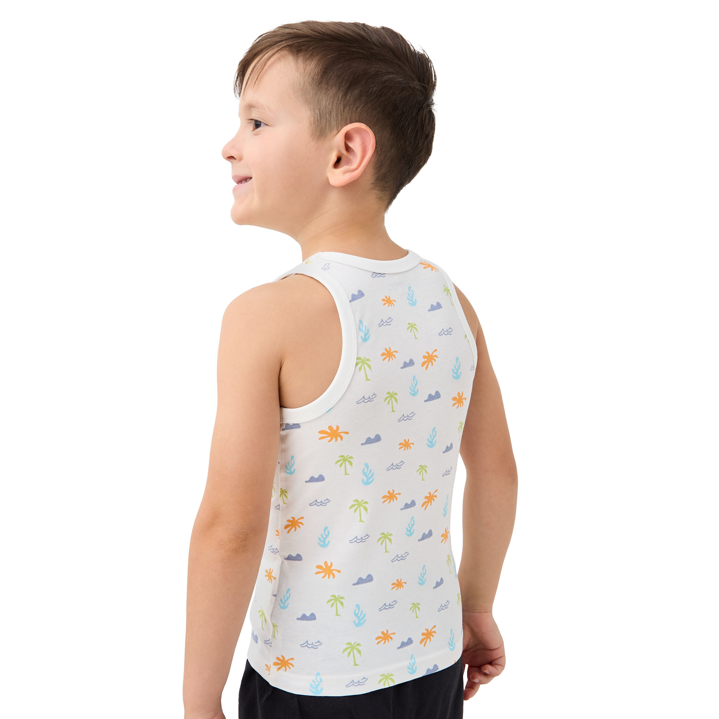 Juniors Printed Vest - Set of 3-baby-boys-clothing-innerwear-image-4